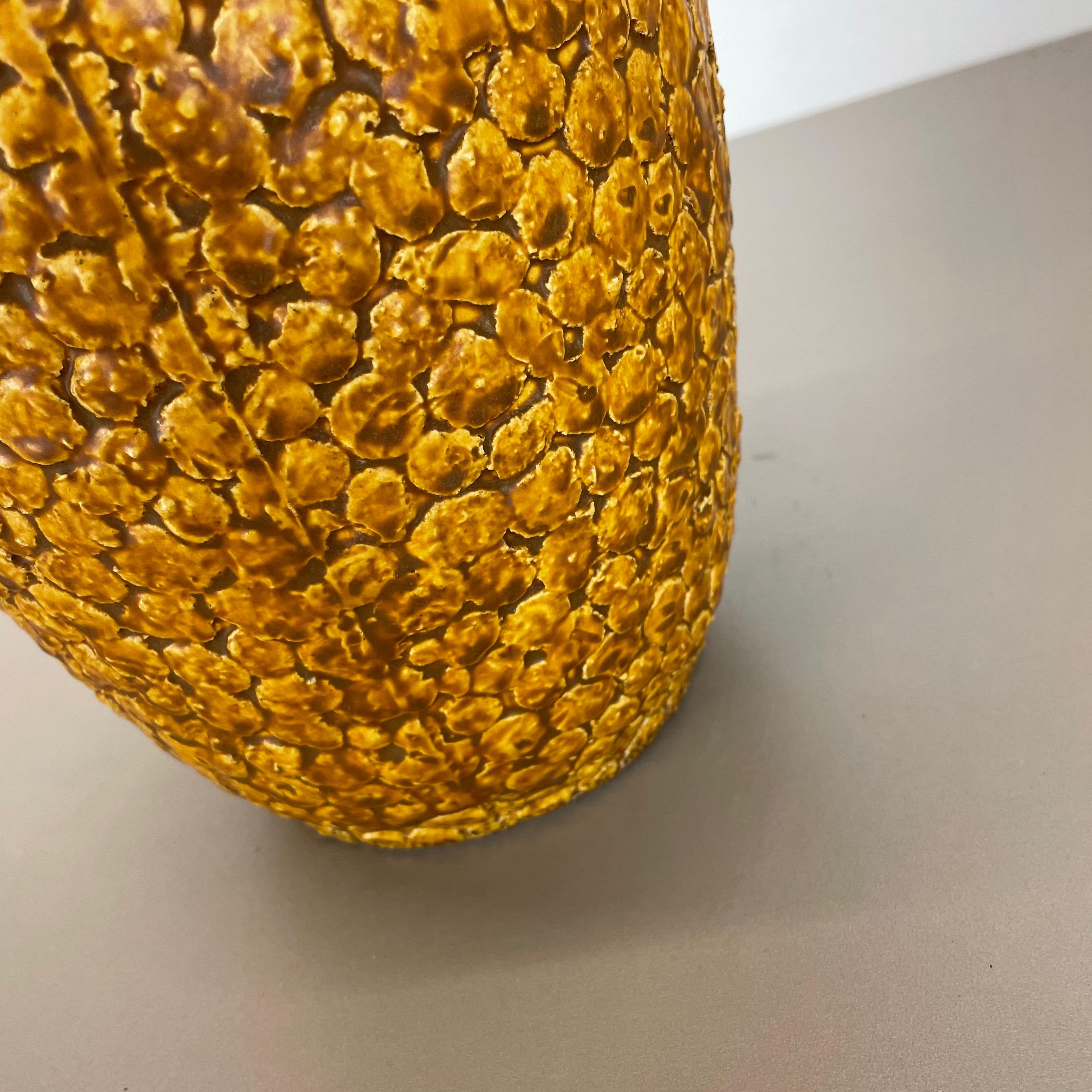 Superbe vase coloré en poterie de lave grasse «CONTURA » de Bay Ceramics, Allemagne, années 1950 en vente 6