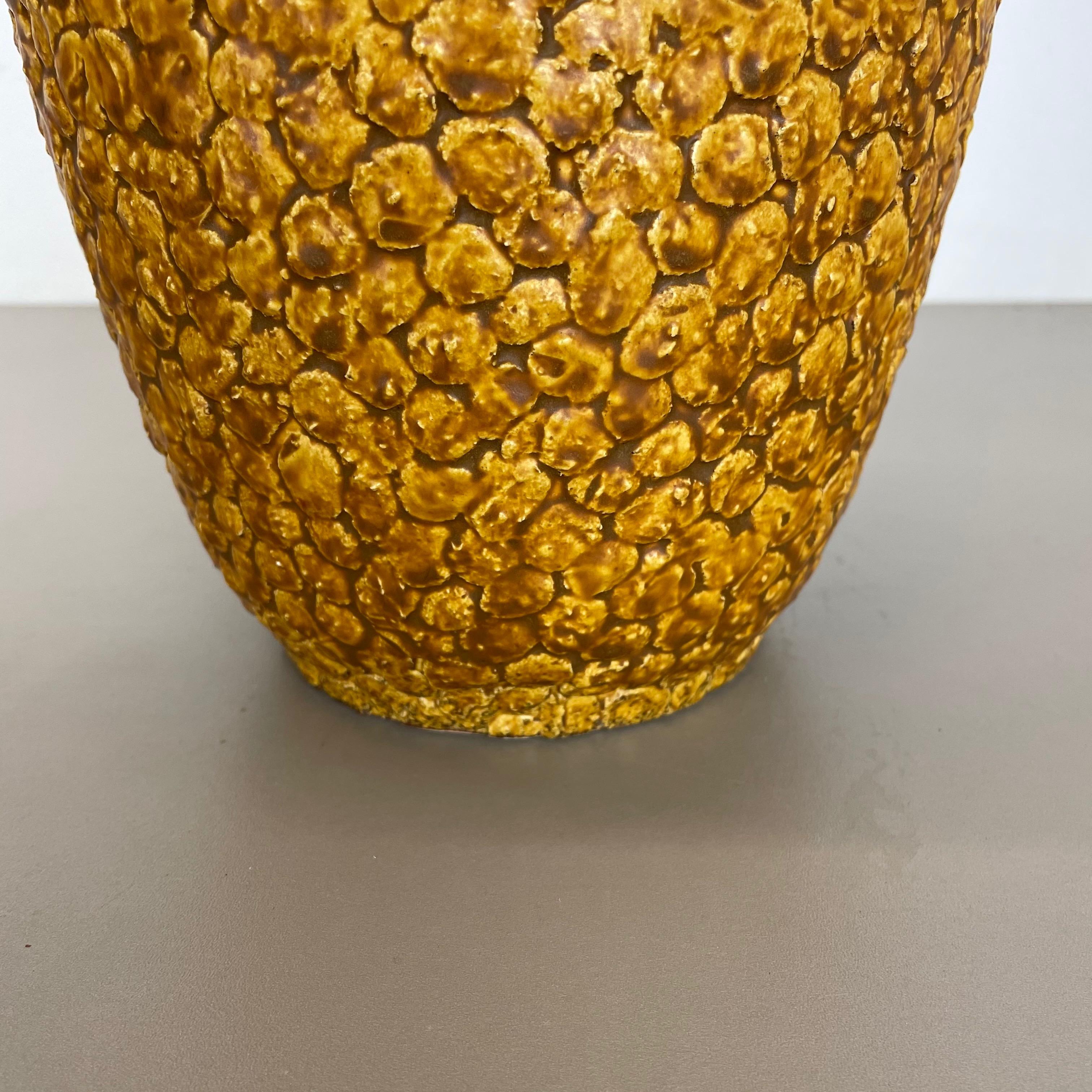 Superbe vase coloré en poterie de lave grasse «CONTURA » de Bay Ceramics, Allemagne, années 1950 en vente 2