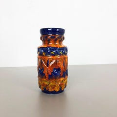 Super Colorful Fat Lava Pottery Vase by Bay Ceramics, Germany, 1950s