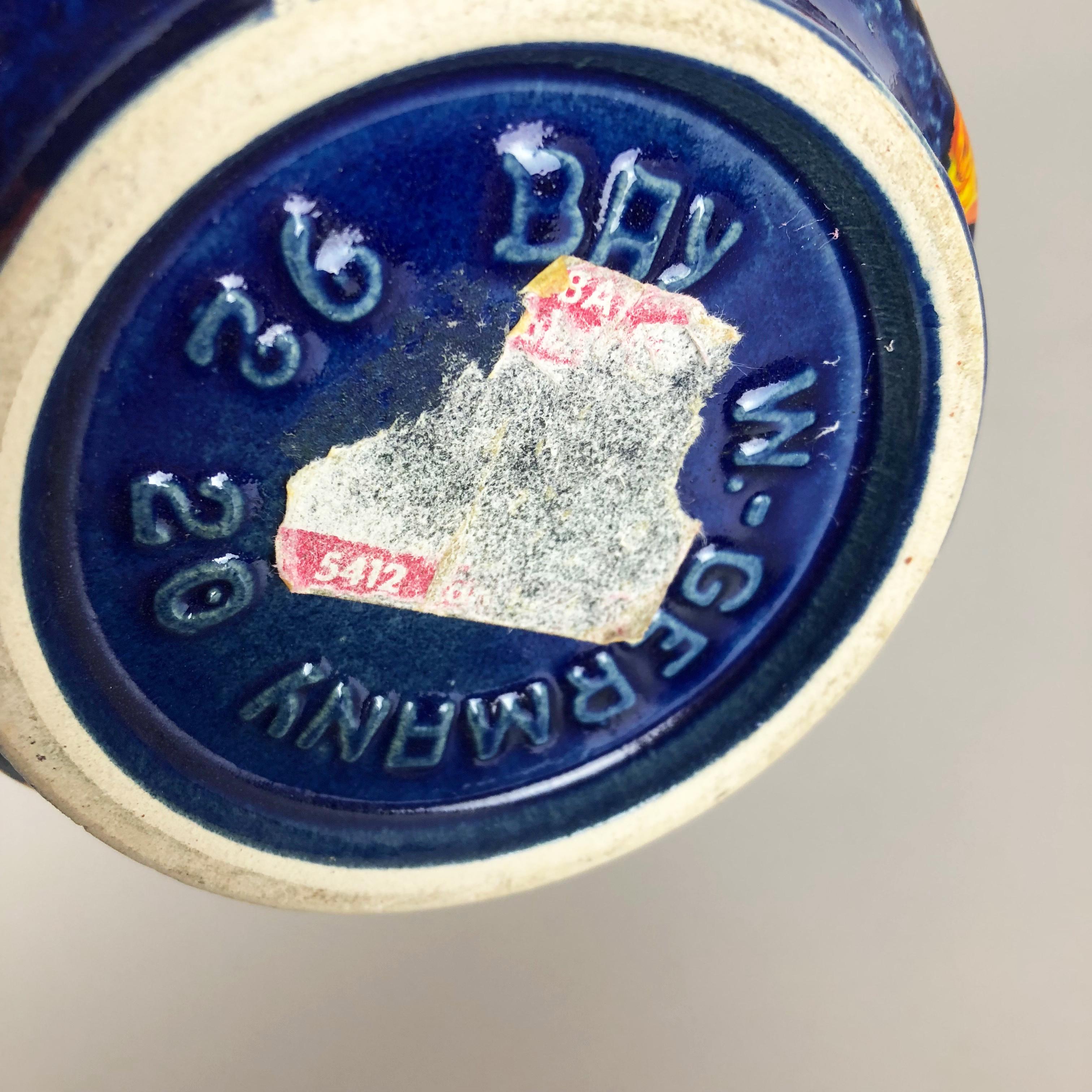 Vaso in ceramica lavica super colorato di Bay Ceramics, Germania, anni '1950 in vendita 2