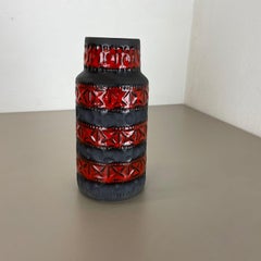 Super Colorful Fat Lava Pottery Vase by Bay Ceramics, Germany, 1970s