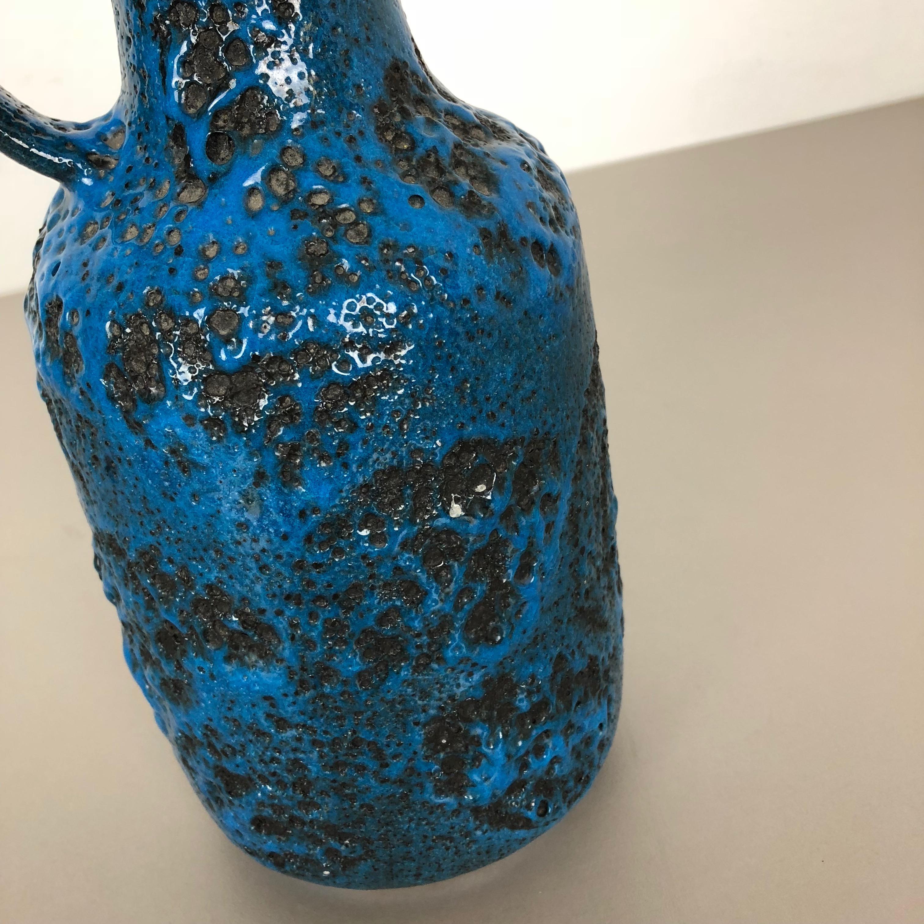 Super Colorful Fat Lava Pottery Vase by Gräflich Ortenburg, Germany, 1950s For Sale 3