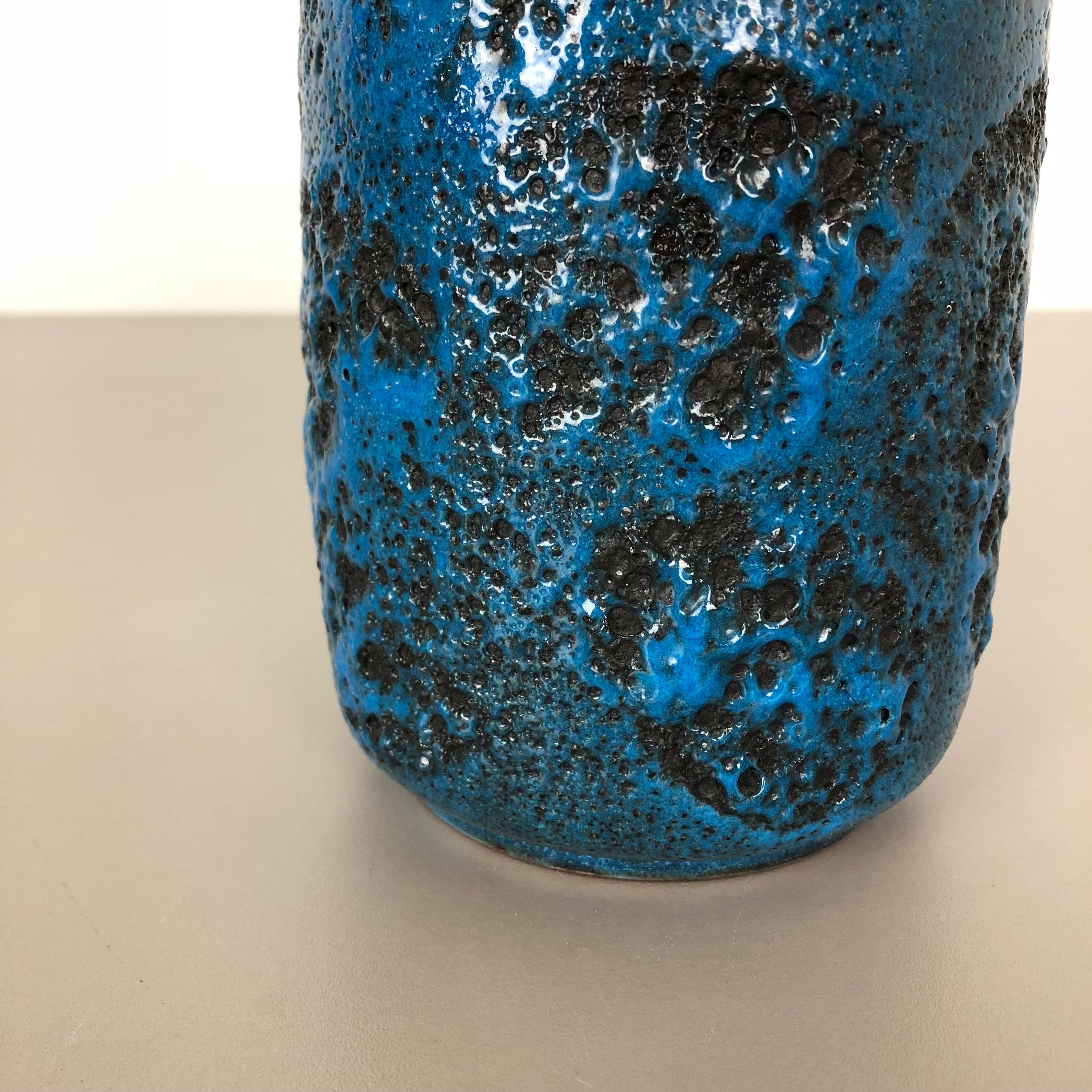 Super Colorful Fat Lava Pottery Vase by Gräflich Ortenburg, Germany, 1950s For Sale 5