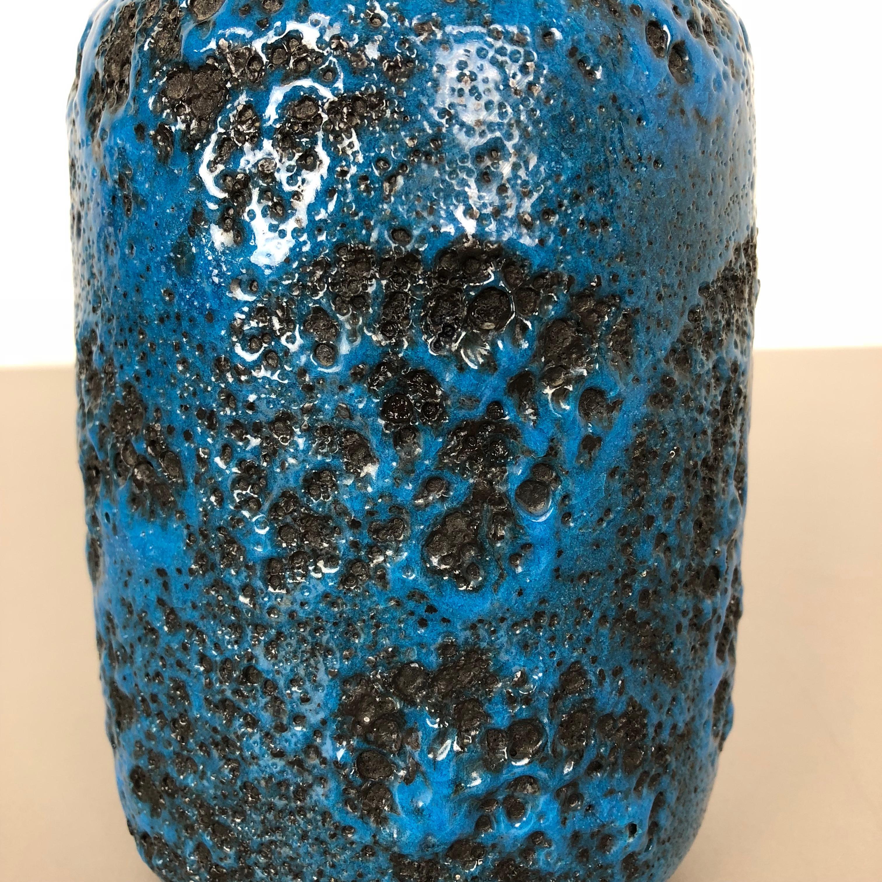 Super Colorful Fat Lava Pottery Vase by Gräflich Ortenburg, Germany, 1950s For Sale 6