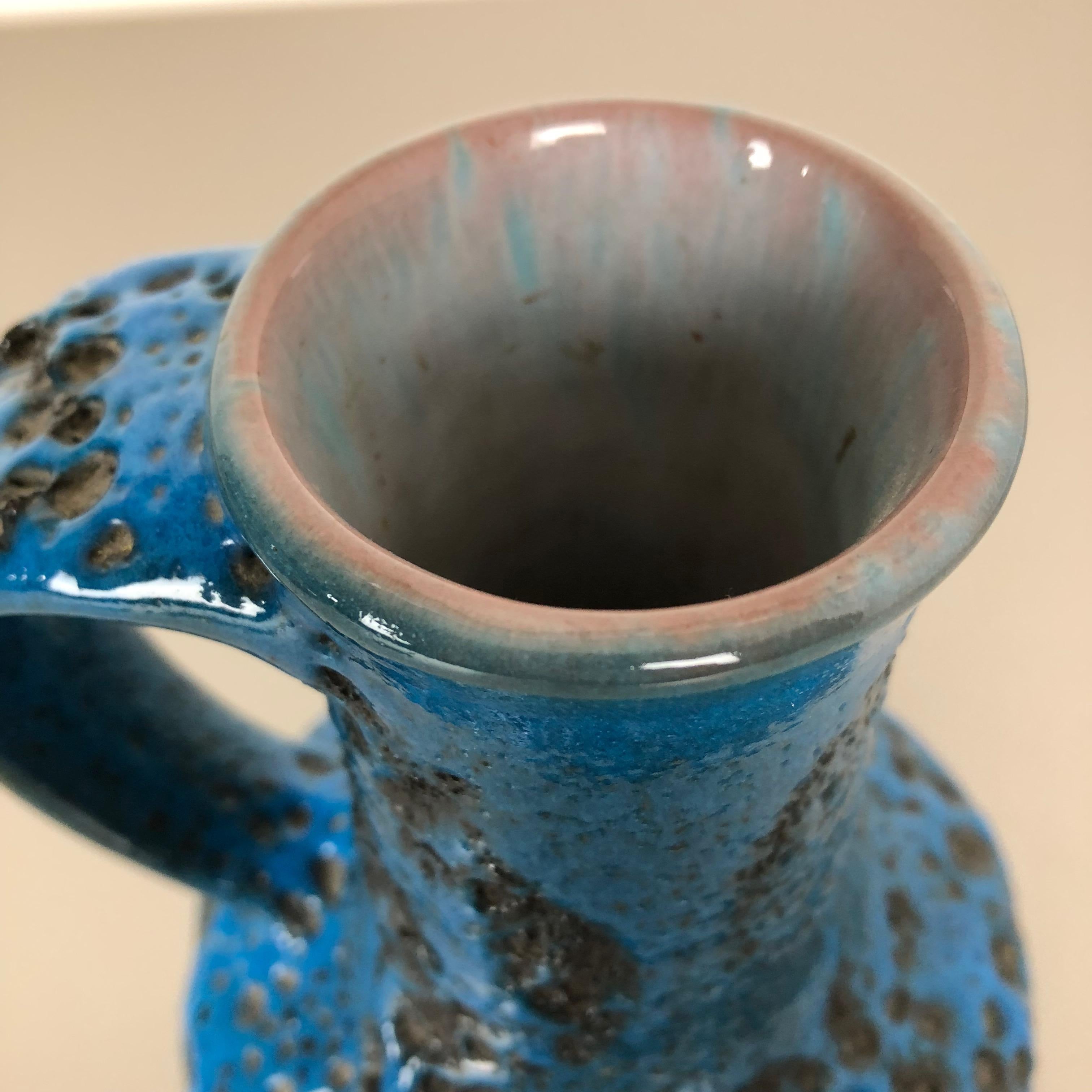 Superbunte Vase aus fetter Lava-Keramik von Gräflich Ortenburg, Deutschland, 1950er Jahre im Angebot 8