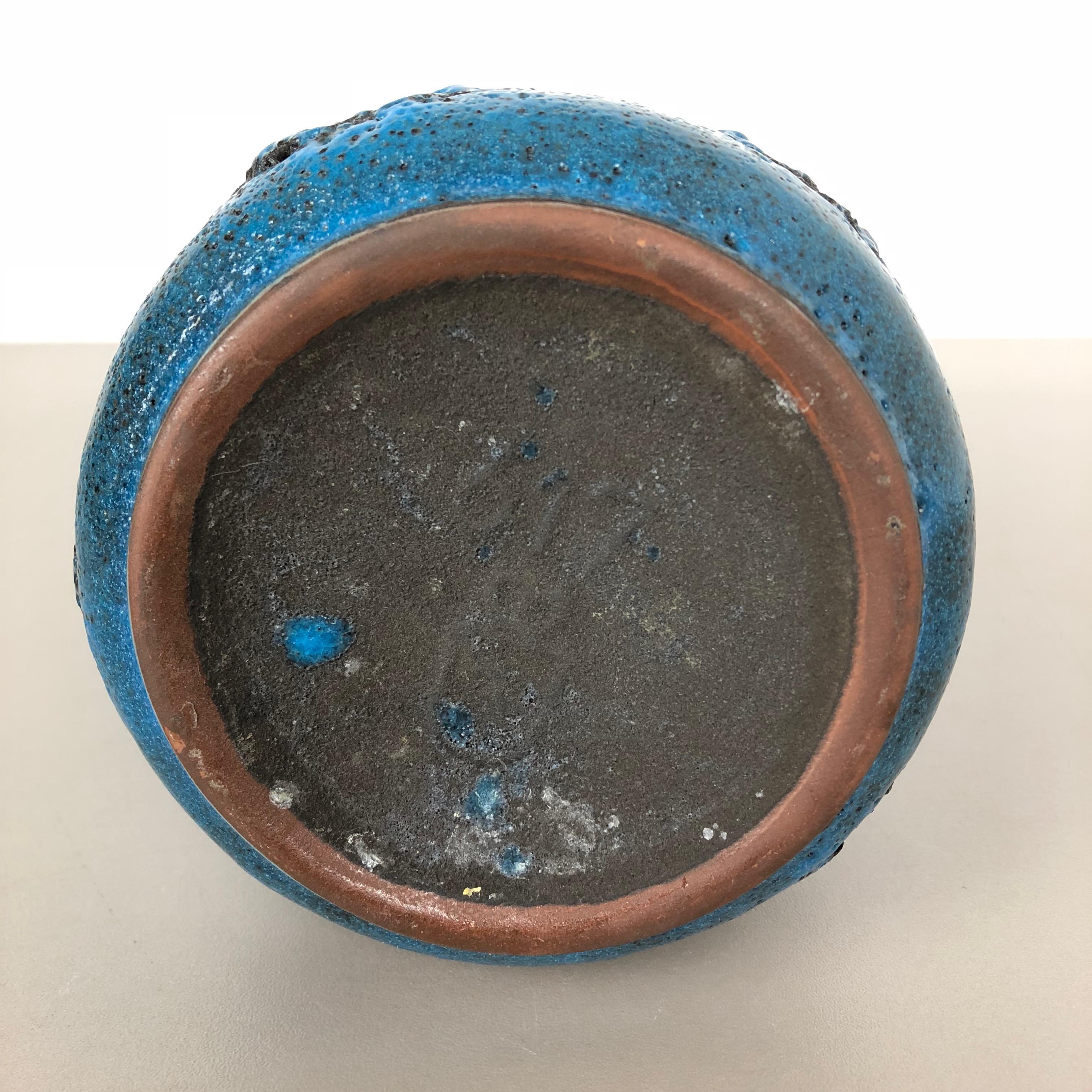 Superbunte Vase aus fetter Lava-Keramik von Gräflich Ortenburg, Deutschland, 1950er Jahre im Angebot 9