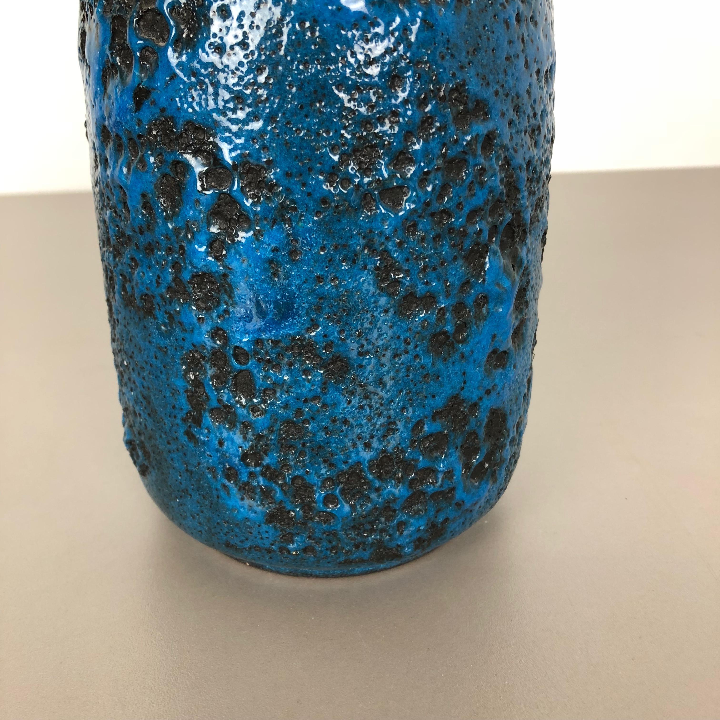Mid-Century Modern Super Colorful Fat Lava Pottery Vase by Gräflich Ortenburg, Germany, 1950s For Sale