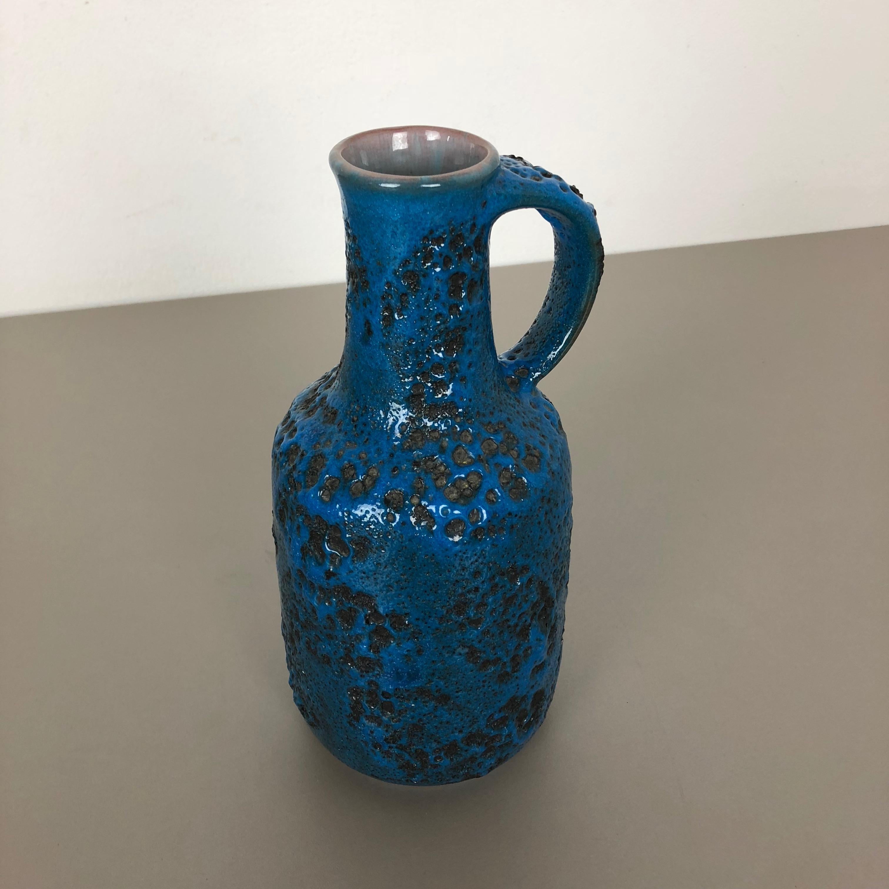 Ceramic Super Colorful Fat Lava Pottery Vase by Gräflich Ortenburg, Germany, 1950s For Sale