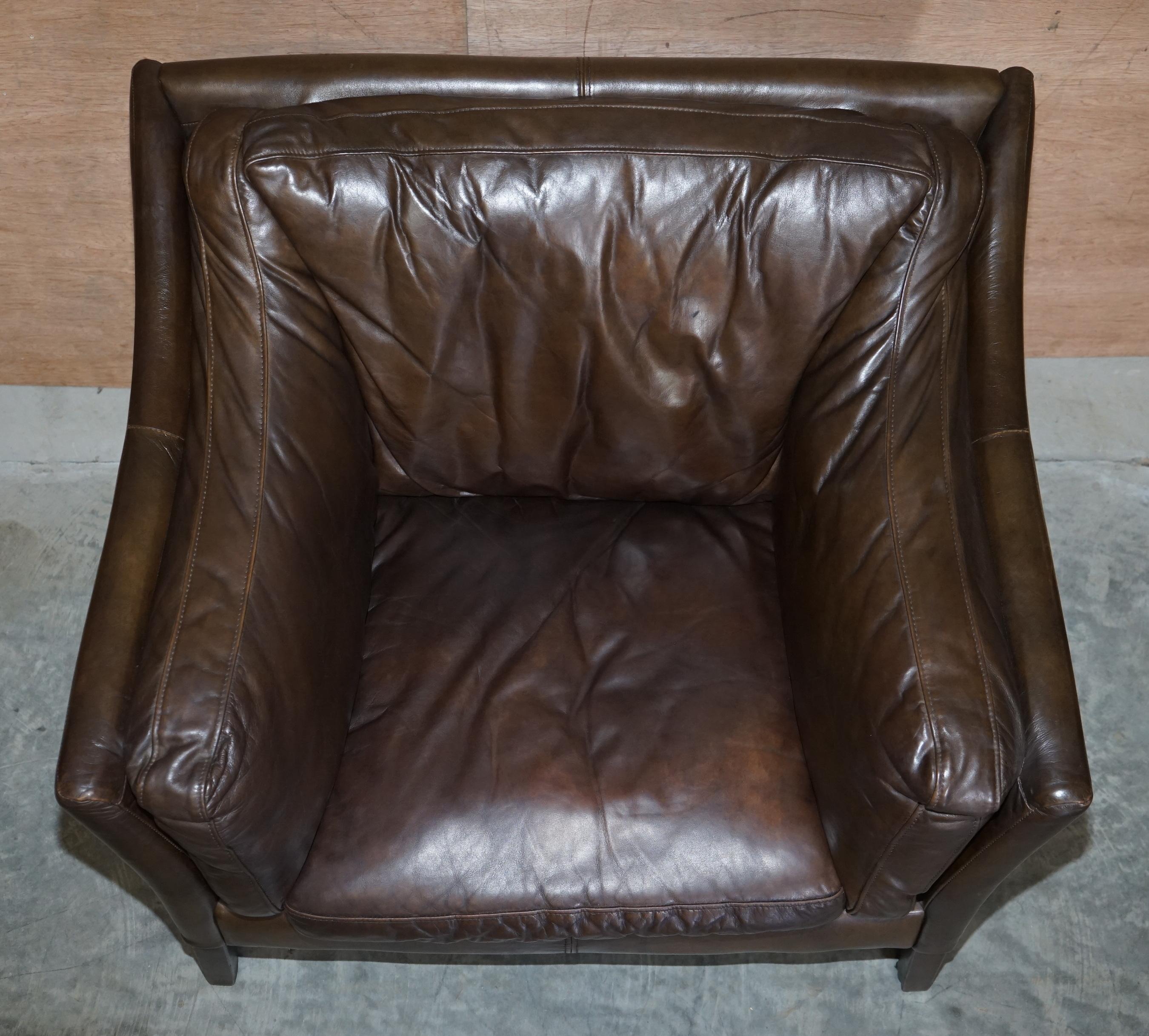 halo leather armchair