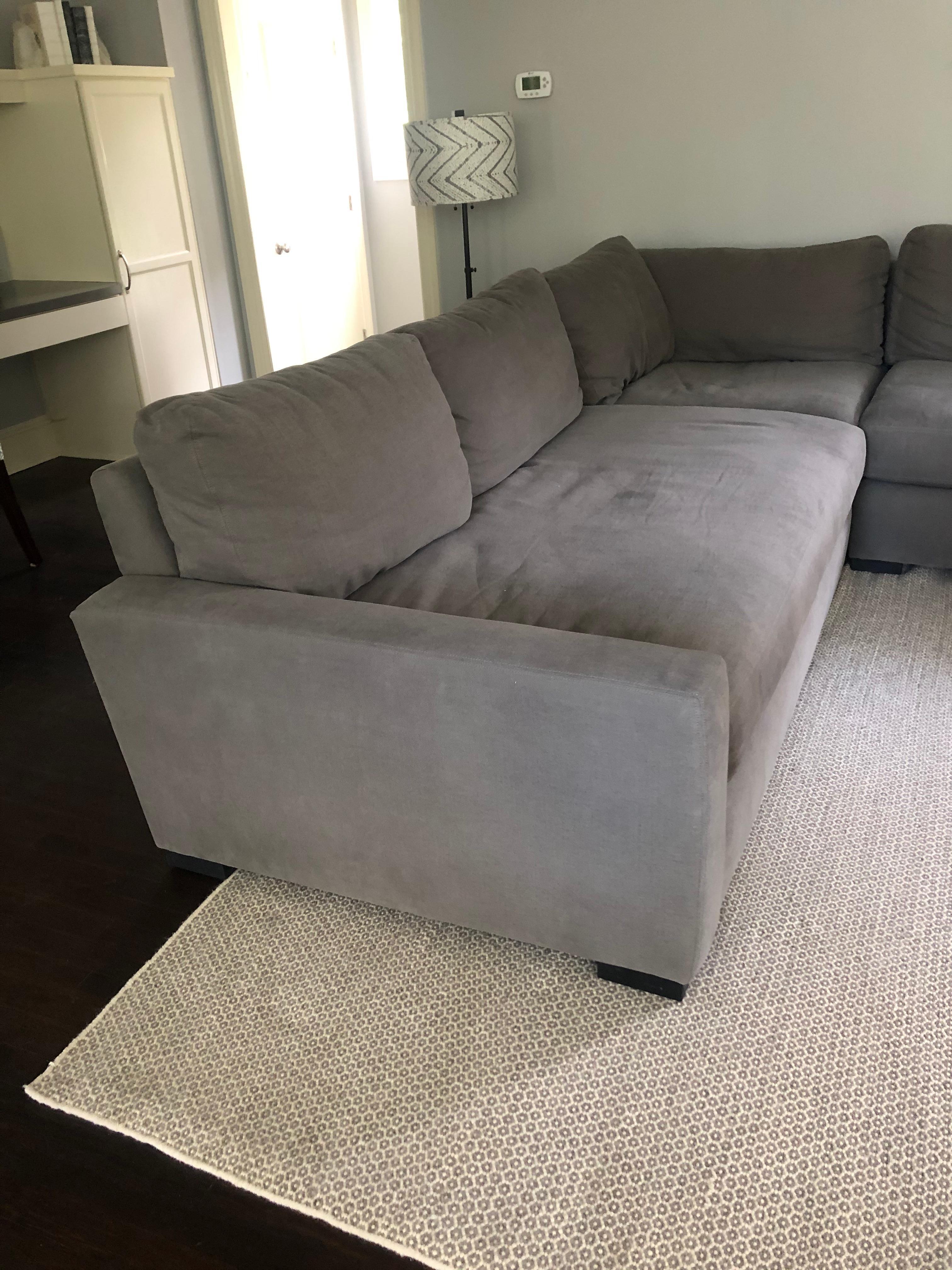 Modern Super Comfy Family Room Sectional Sofa