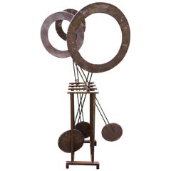 Super Cool 1960s Outdoor Kinetic Pendulum Sculpture