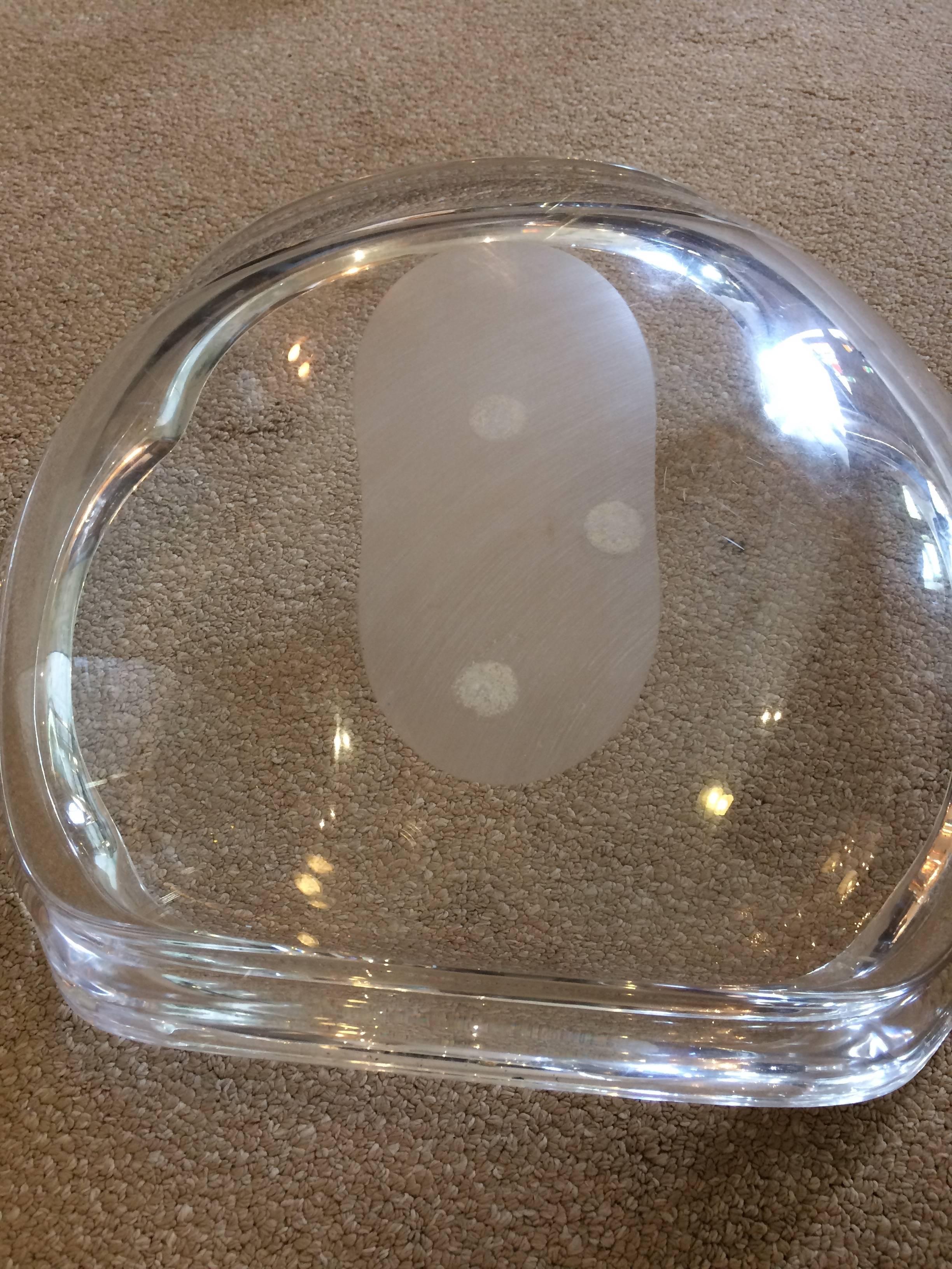 Super Cool Chunky Lucite Biomorphic Bowl 1