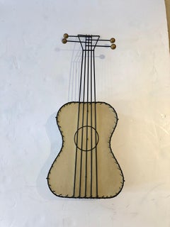 Applique murale super cool en forme de guitare Frederick Weinberg:: de style moderne du milieu du siècle