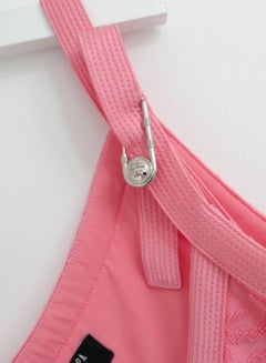 Super Cool Versace X Dua Lipa Cotton Terry Logo Crop Top