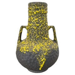 super crusty large 41cm Fat Lava Pottery Vase by Fohr Ceramics, Germany, 1970s