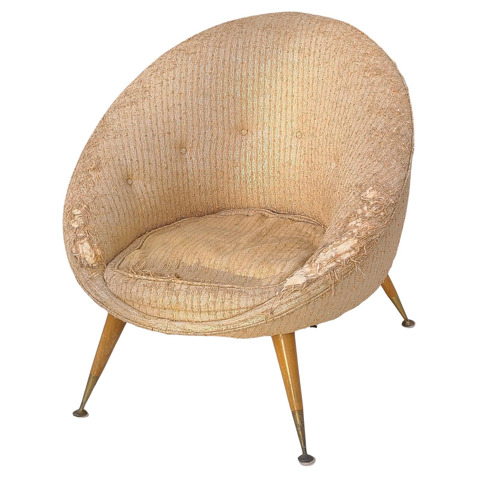 Supersüßer Pod-Stuhl von Forest Wilson für Futorian im Zustand „Starke Gebrauchsspuren“ im Angebot in Fraser, MI