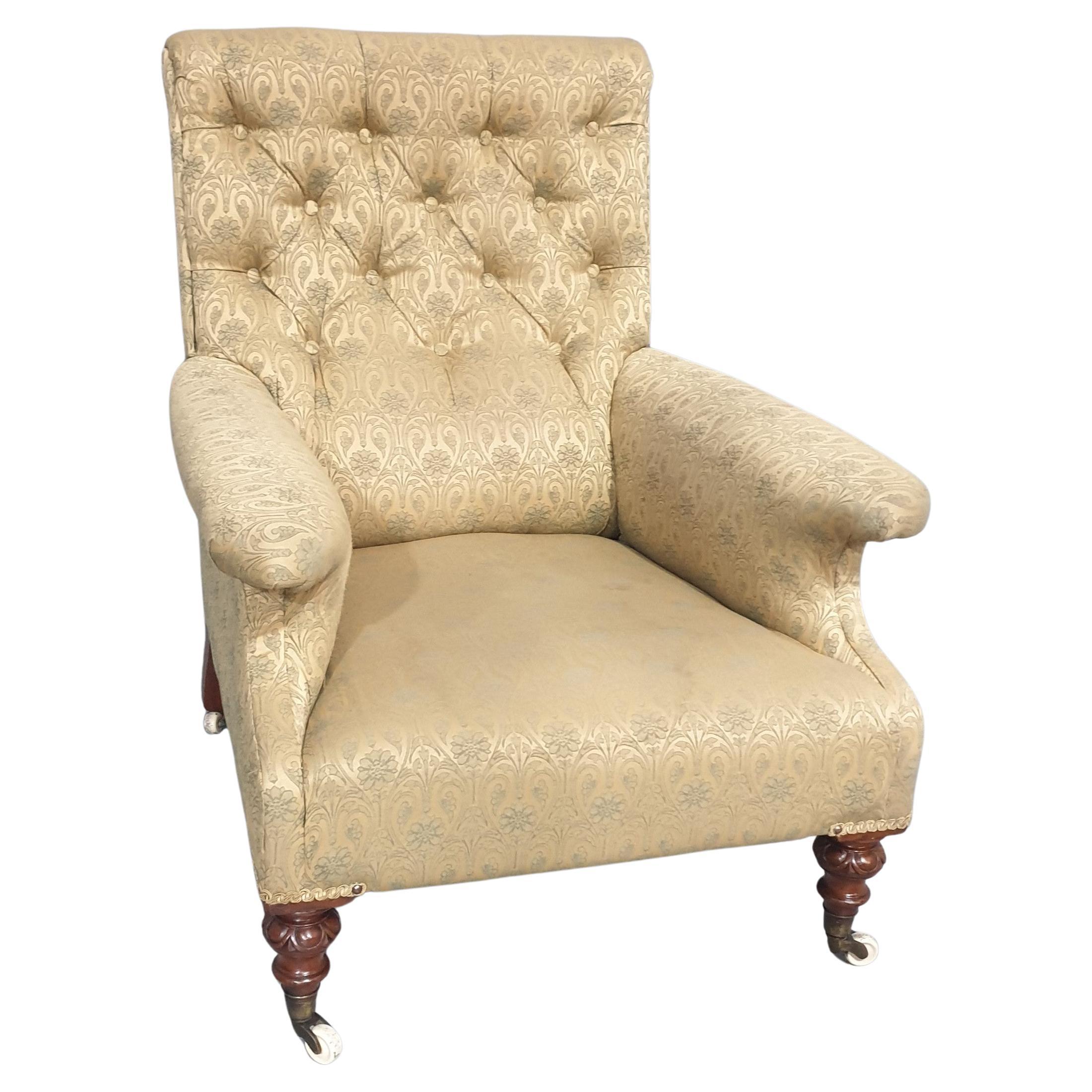 Super Deep Seated Victorian Library Chair