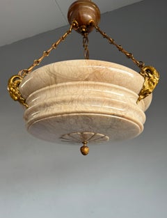 Super Light Design-Hängeleuchte mit atemberaubender skulpturaler Kunstfertigkeit und Alabaster-Schirm