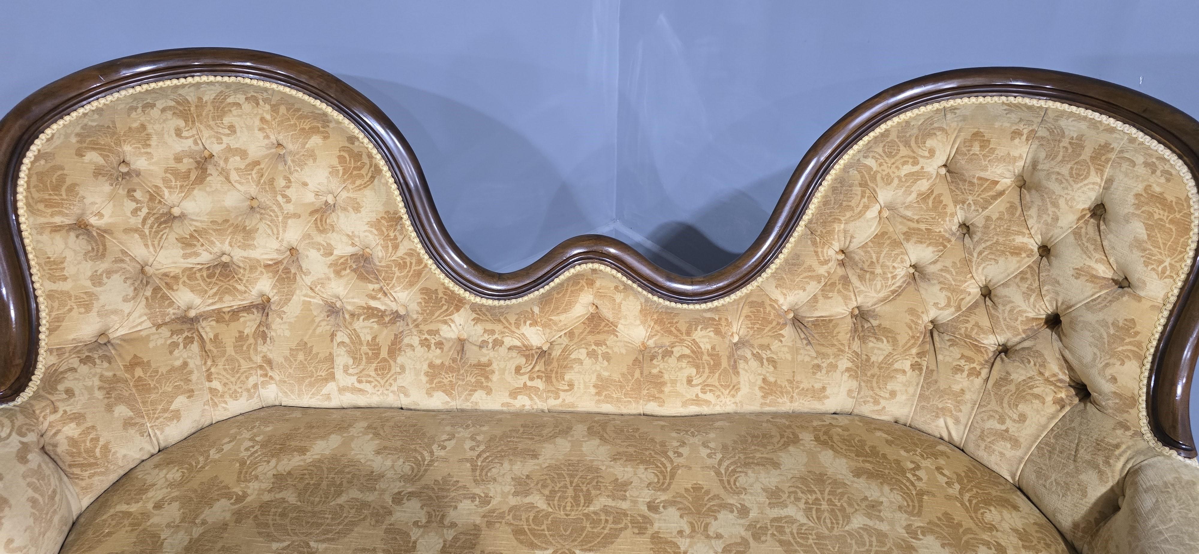 19th Century Super Double Ended Chaise Lounge Sofa For Sale