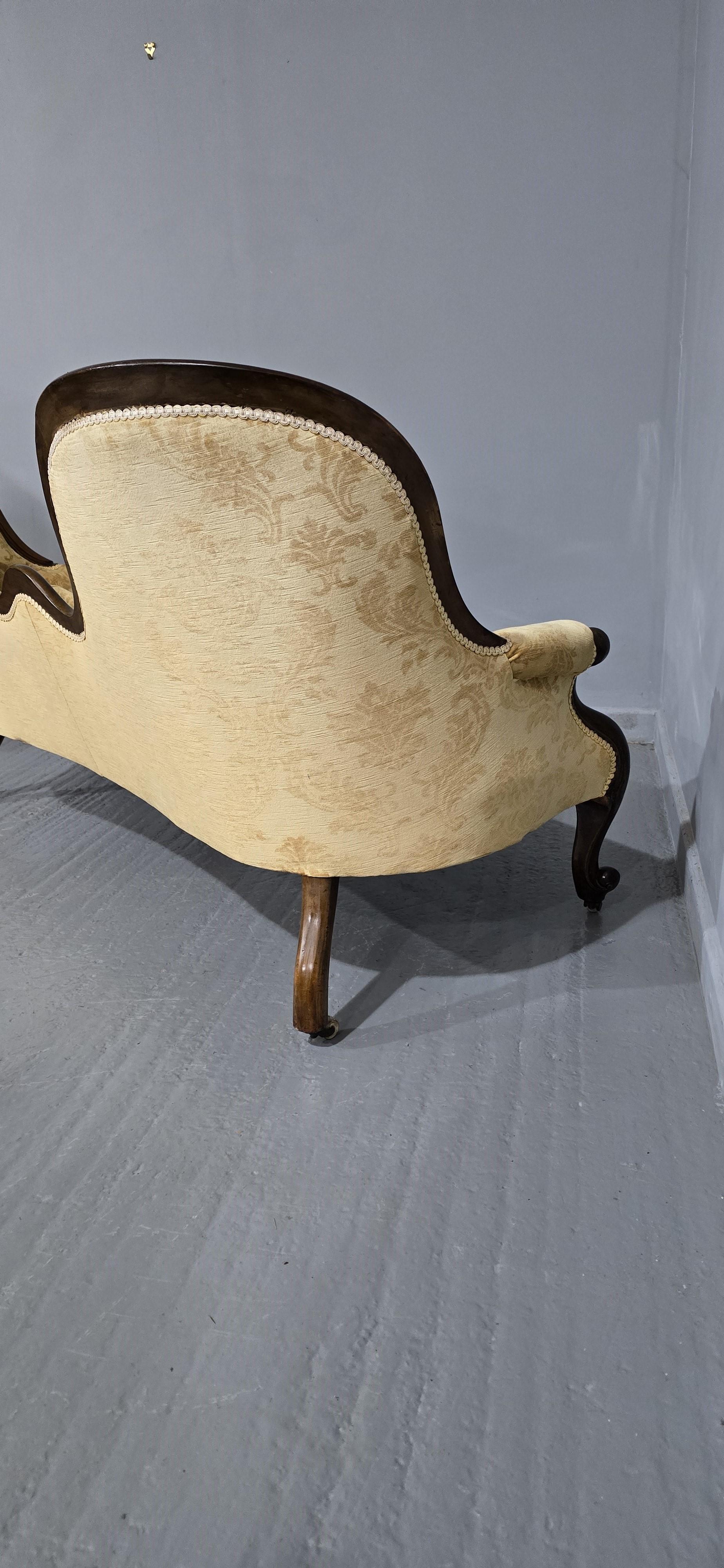 Super Double Ended Chaise Lounge Sofa For Sale 2