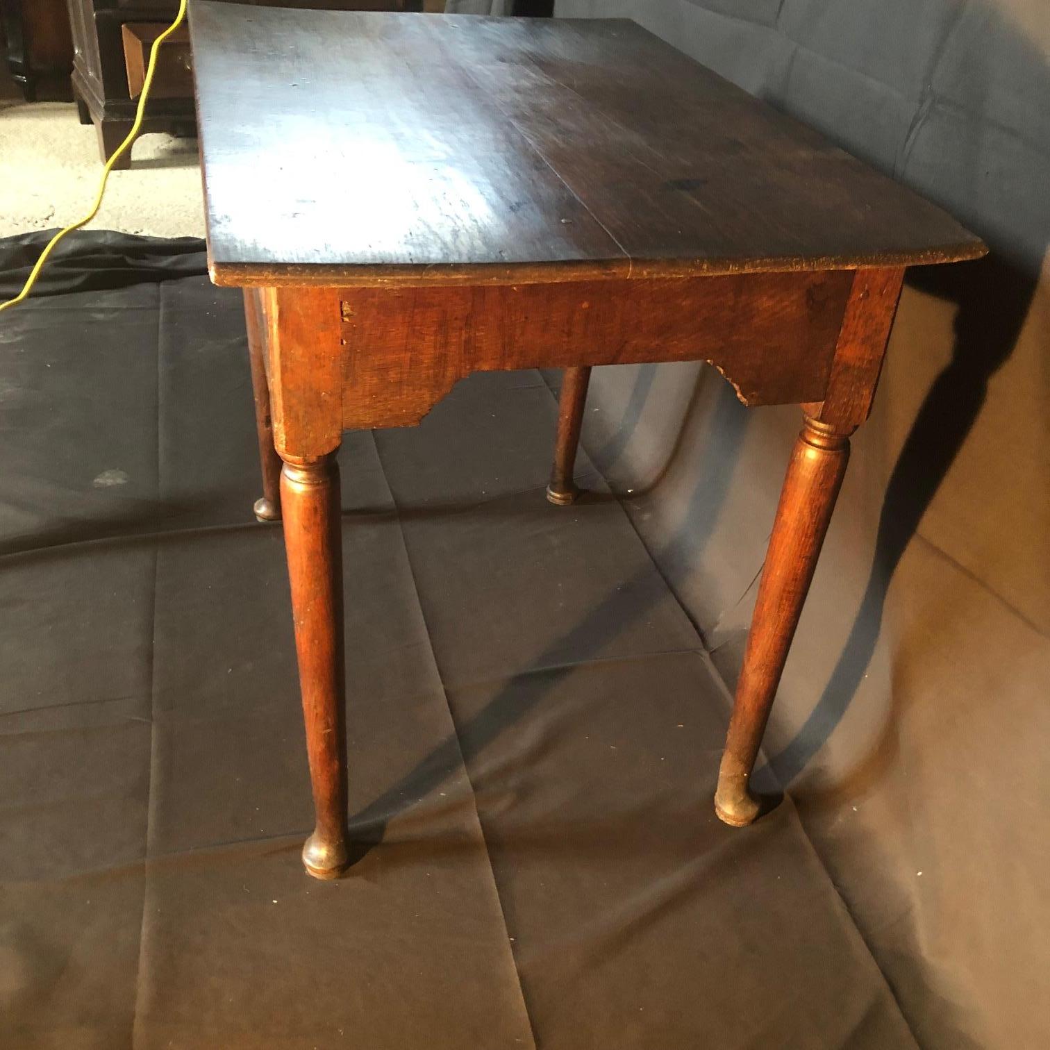 Super Early Continental Oak Side Table or Nightstand For Sale 2