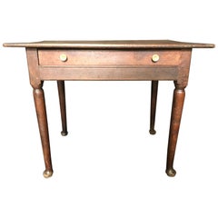 Super Early Continental Oak Side Table or Nightstand