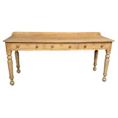 Super Early Victorian Pine Console Hall Table