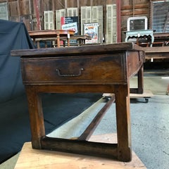 Super Early Walnut French Country Farmhouse Table