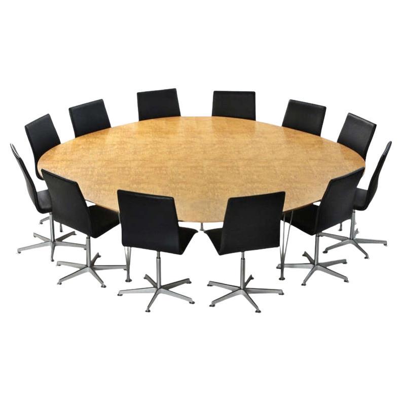 Super Ellipse' Conference or Dining Table by Piet Hein for Bruno Mathsson