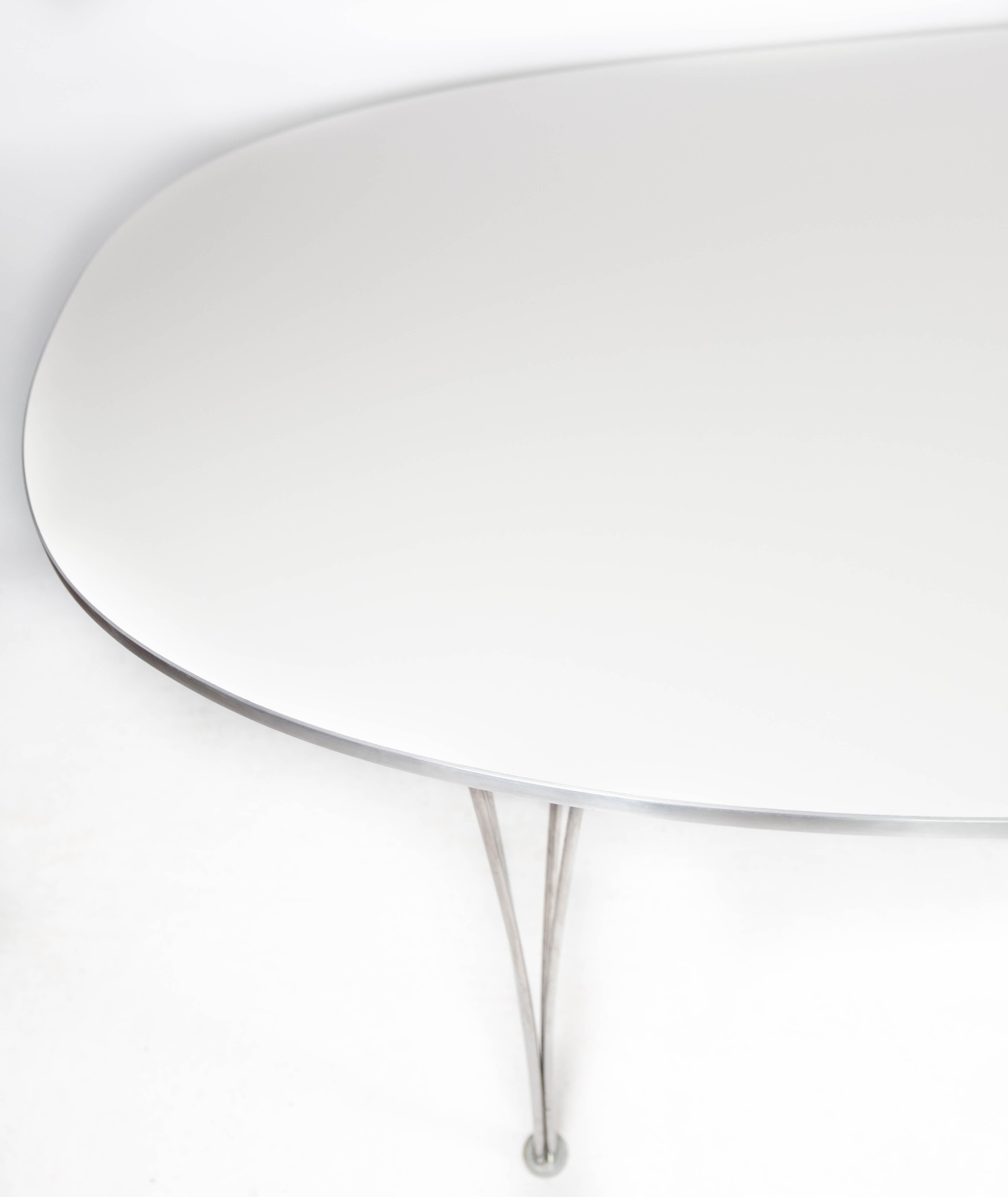 Scandinavian Modern Super Ellipse Dining Table Designed By Piet Hein From 1998 For Sale