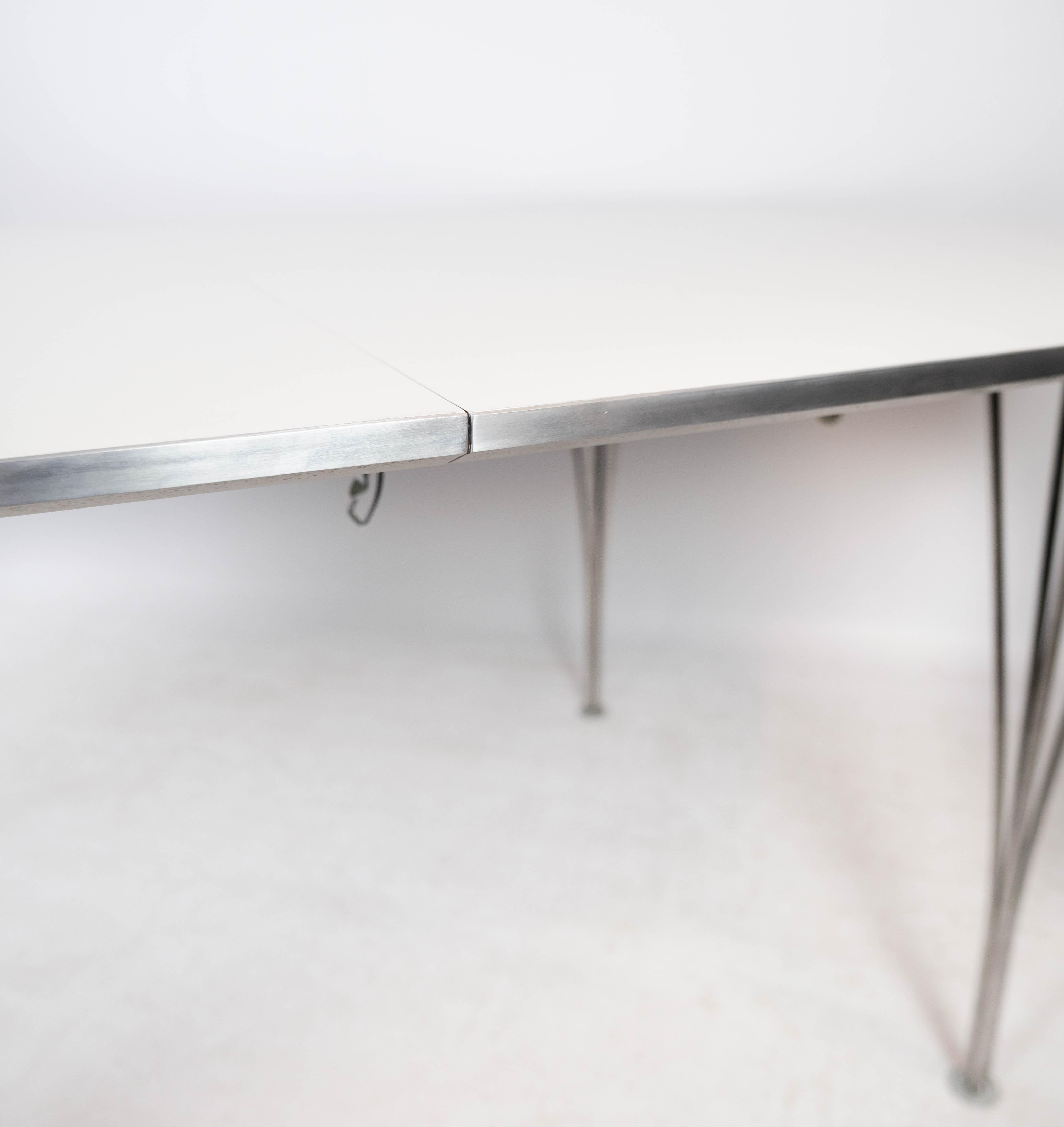 Metal Super Ellipse Dining Table Designed By Piet Hein From 1998 For Sale