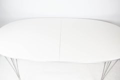 Super Ellipse Dining Table With White Laminate Designed By Piet Hein From 2011