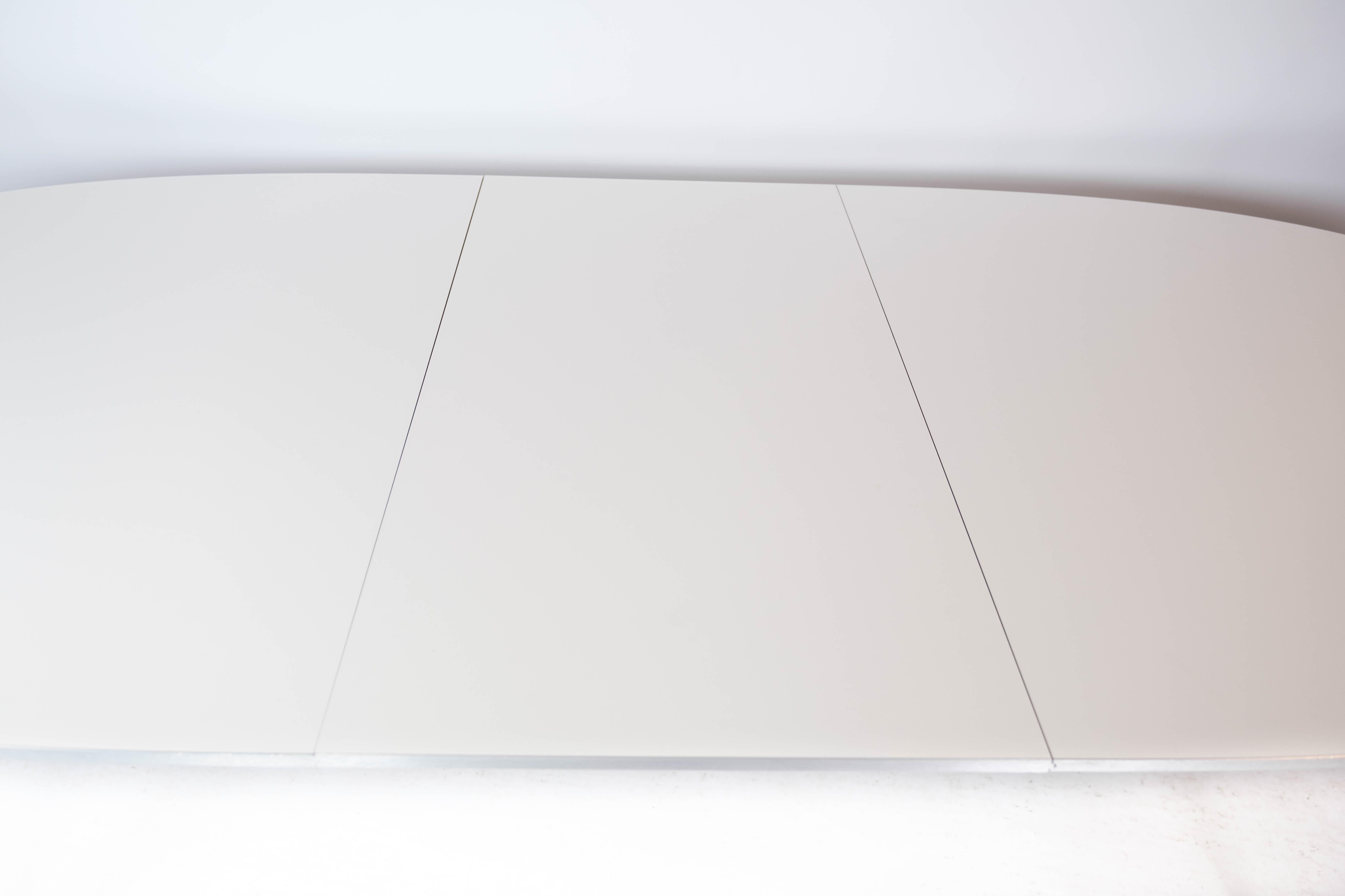 Super Ellipse Dining Table With White Laminate Designed By Piet Hein From 2011 For Sale 1