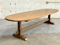 Super Ellipse Evy Dining Table made from Rift Sawn Oak