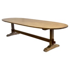 Super Ellipse Evy Dining Table made from Rift Sawn Oak