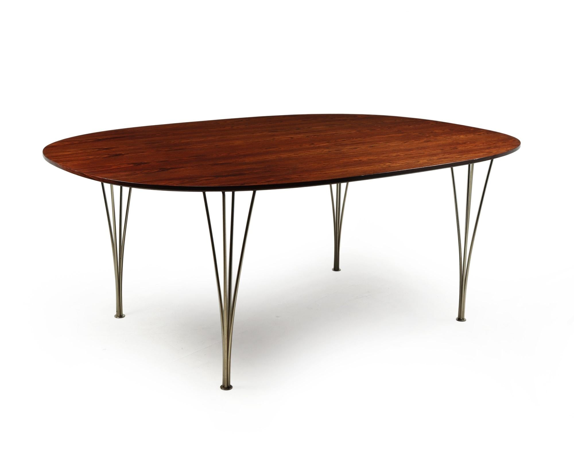 Super Elliptical Dining Table by Piet Hein and Bruno Matheson c1960 5