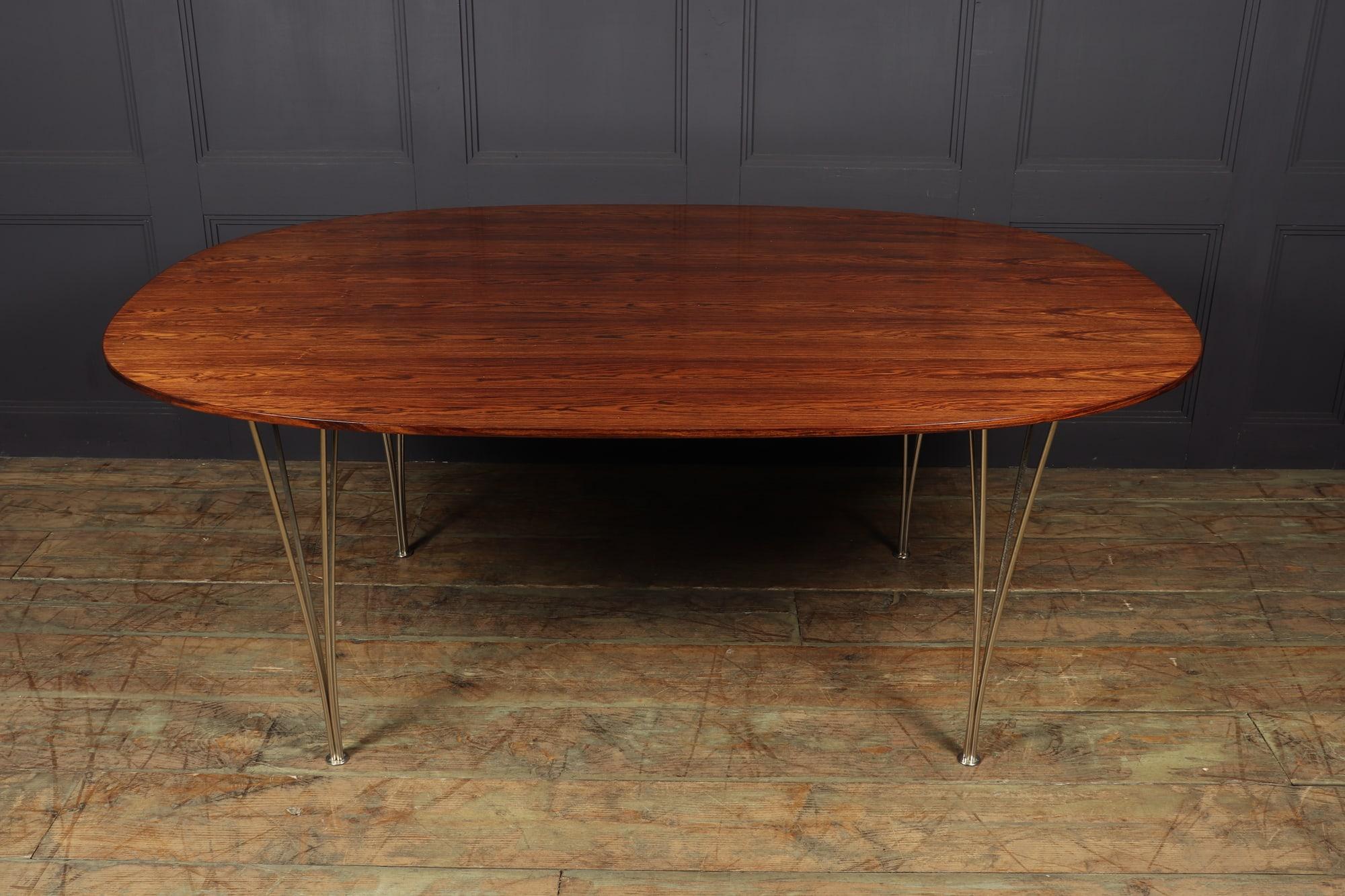 Super Elliptical Dining Table by Piet Hein and Bruno Matheson c1960 In Excellent Condition In Paddock Wood Tonbridge, GB