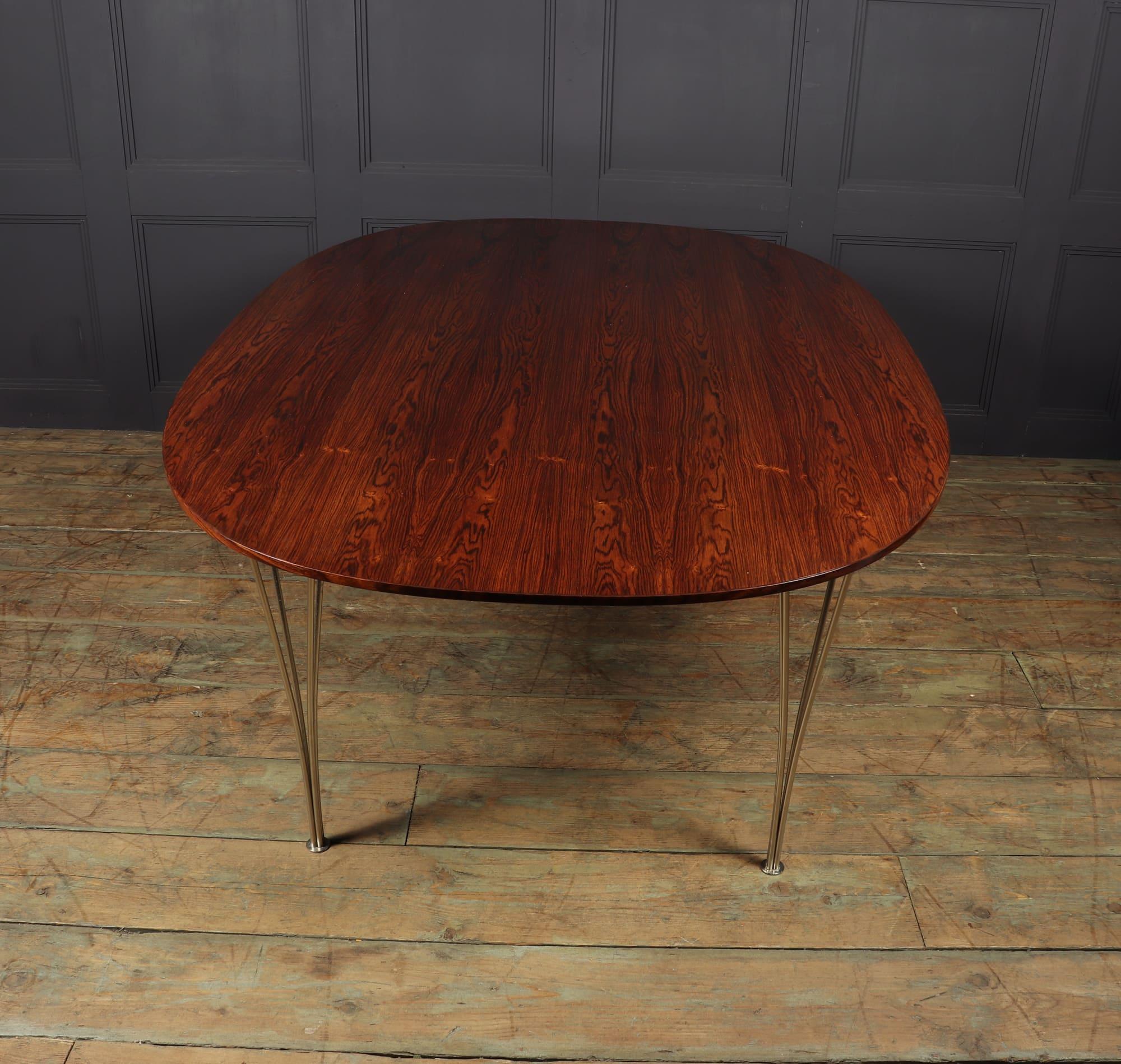 Rosewood Super Elliptical Dining Table by Piet Hein and Bruno Matheson c1960