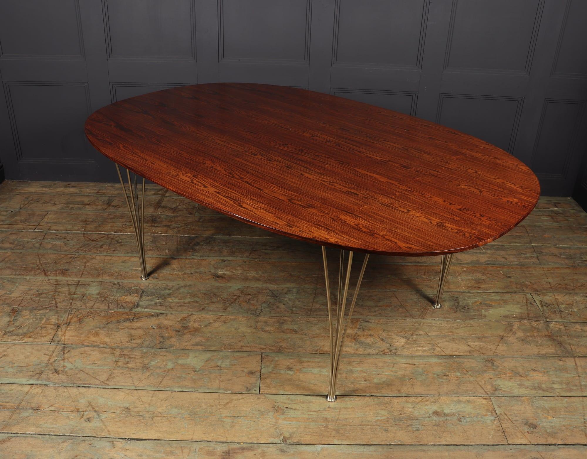 Super Elliptical Dining Table by Piet Hein and Bruno Matheson c1960 1