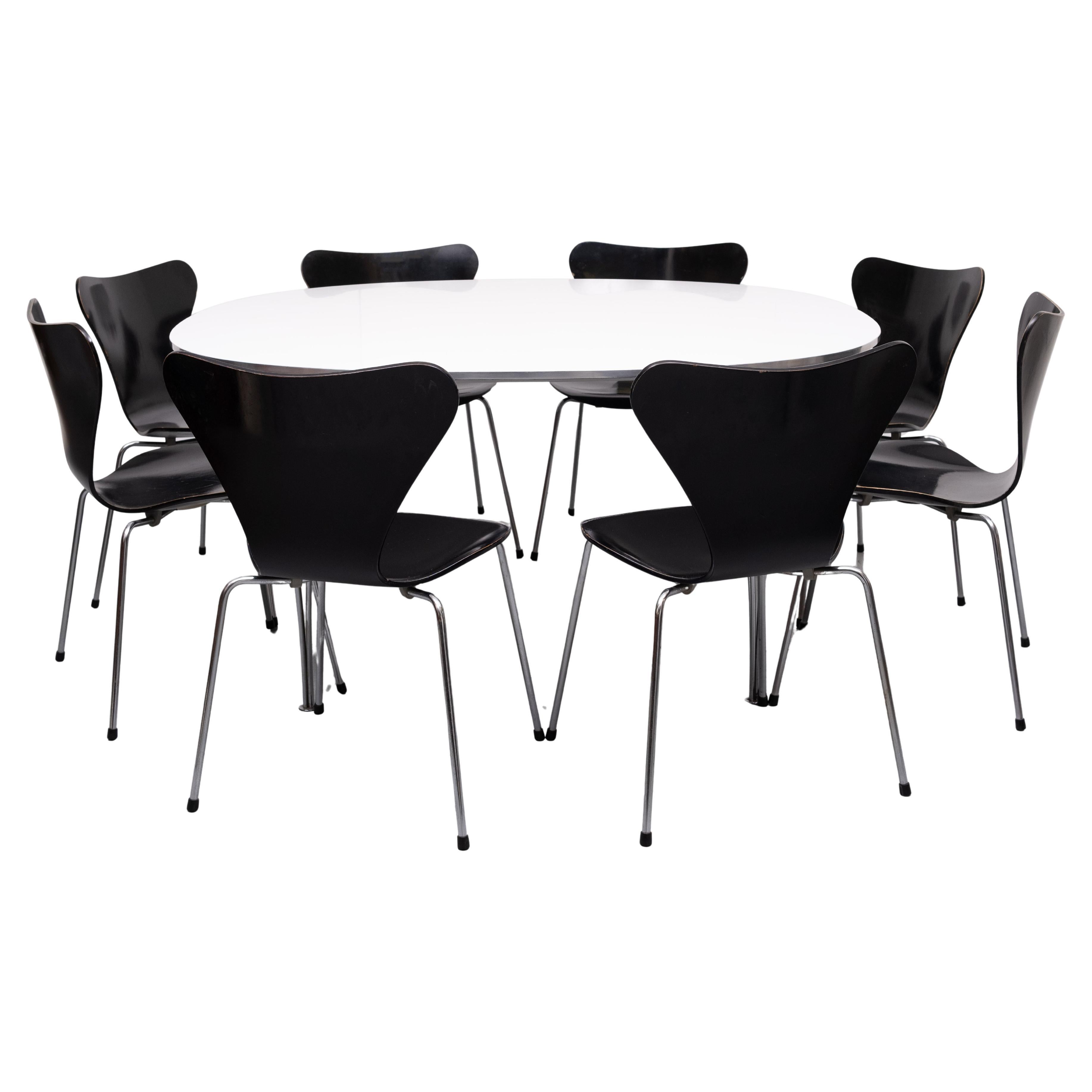 Laminate Super Elliptical Dining Table  for Fritz Hansen For Sale