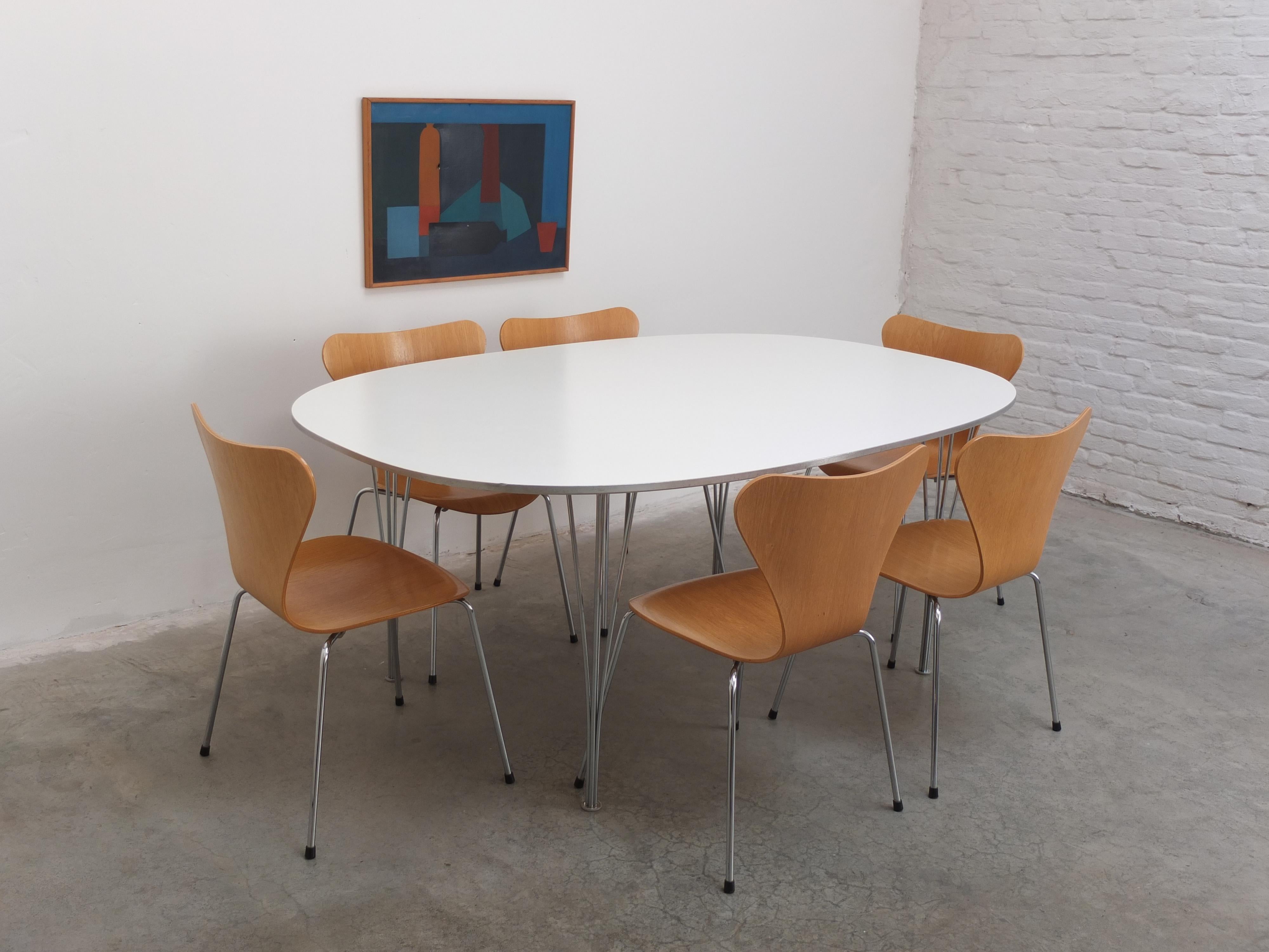 Table « Super-Elliptical » de Piet Hein & Bruno Mathsson pour Fritz Hansen, années 1960 7