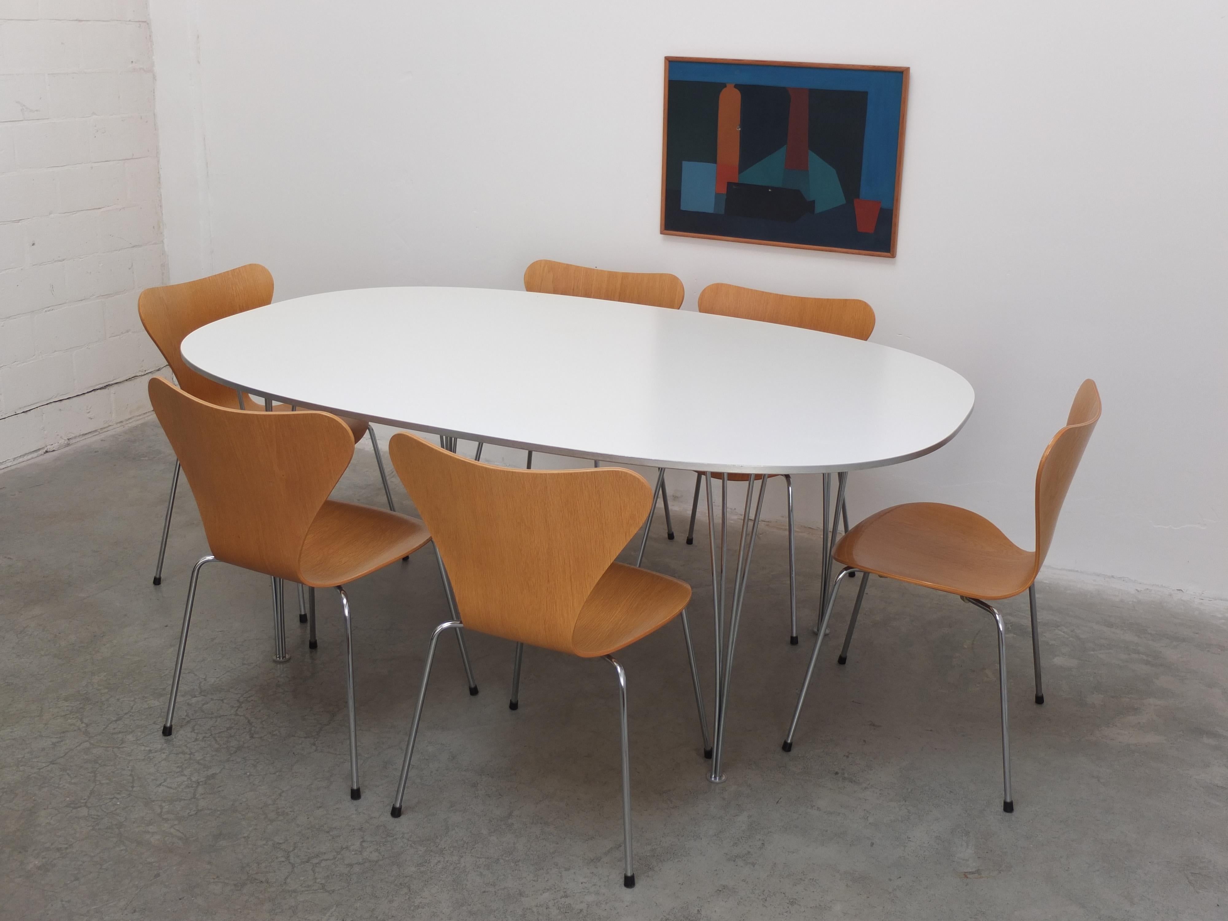 'Super-Elliptical' Table by Piet Hein & Bruno Mathsson for Fritz Hansen, 1960s 8