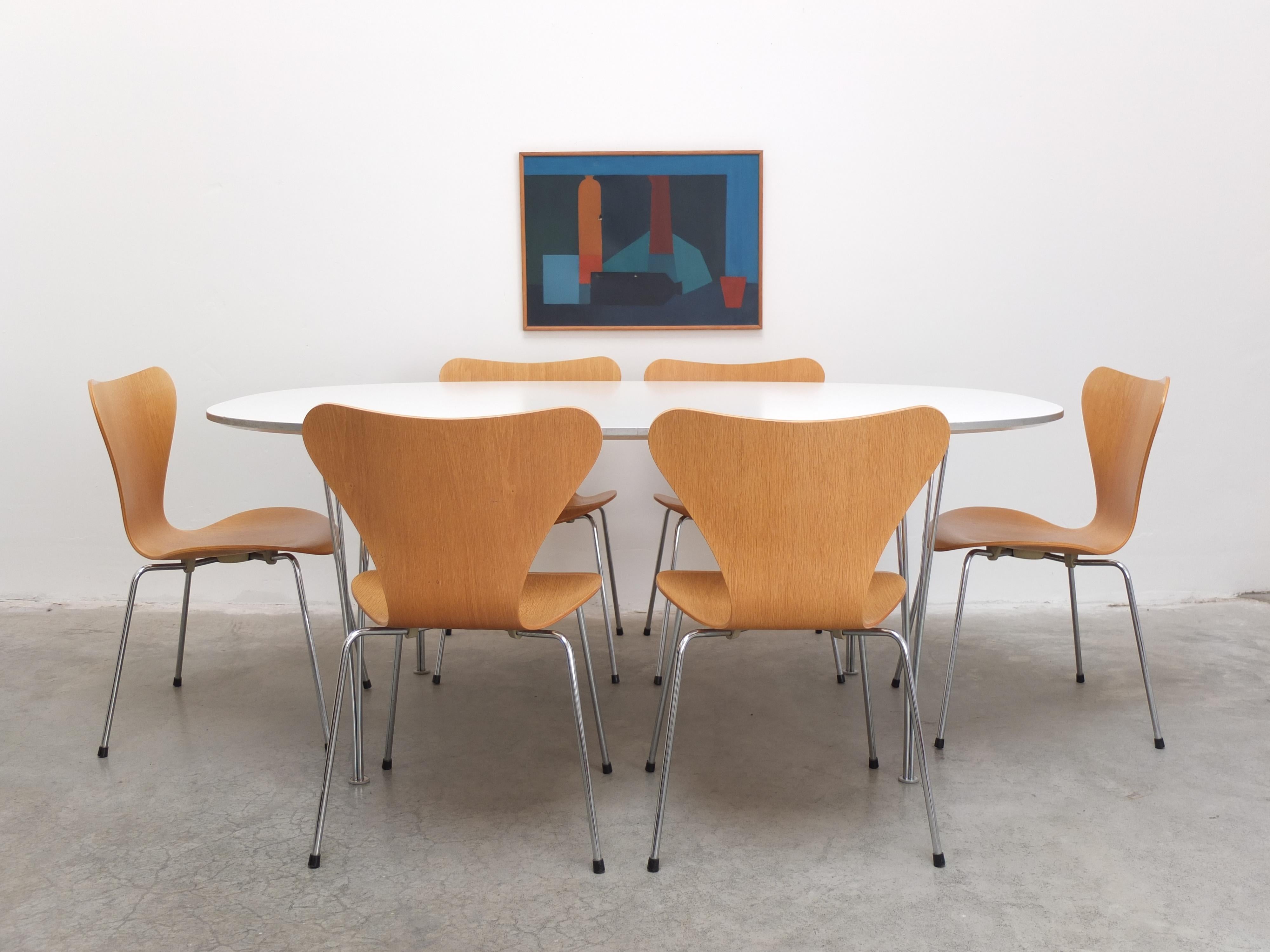 Table « Super-Elliptical » de Piet Hein & Bruno Mathsson pour Fritz Hansen, années 1960 9