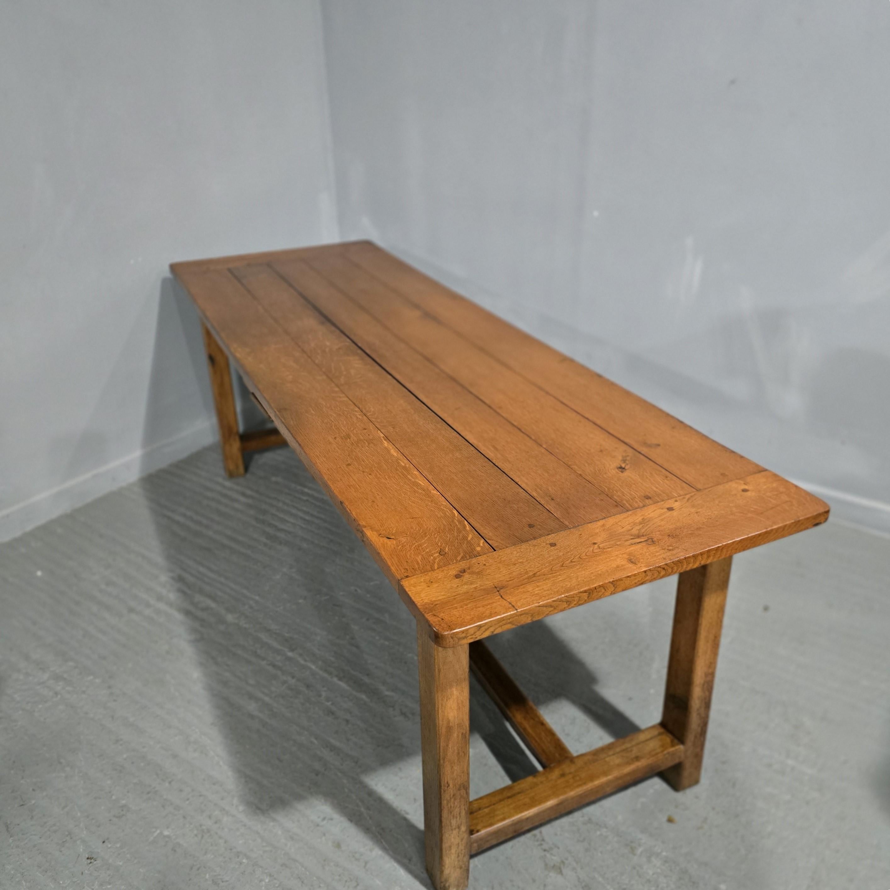 Super table à manger de cuisine de style rustique français à rétrécir en vente 9