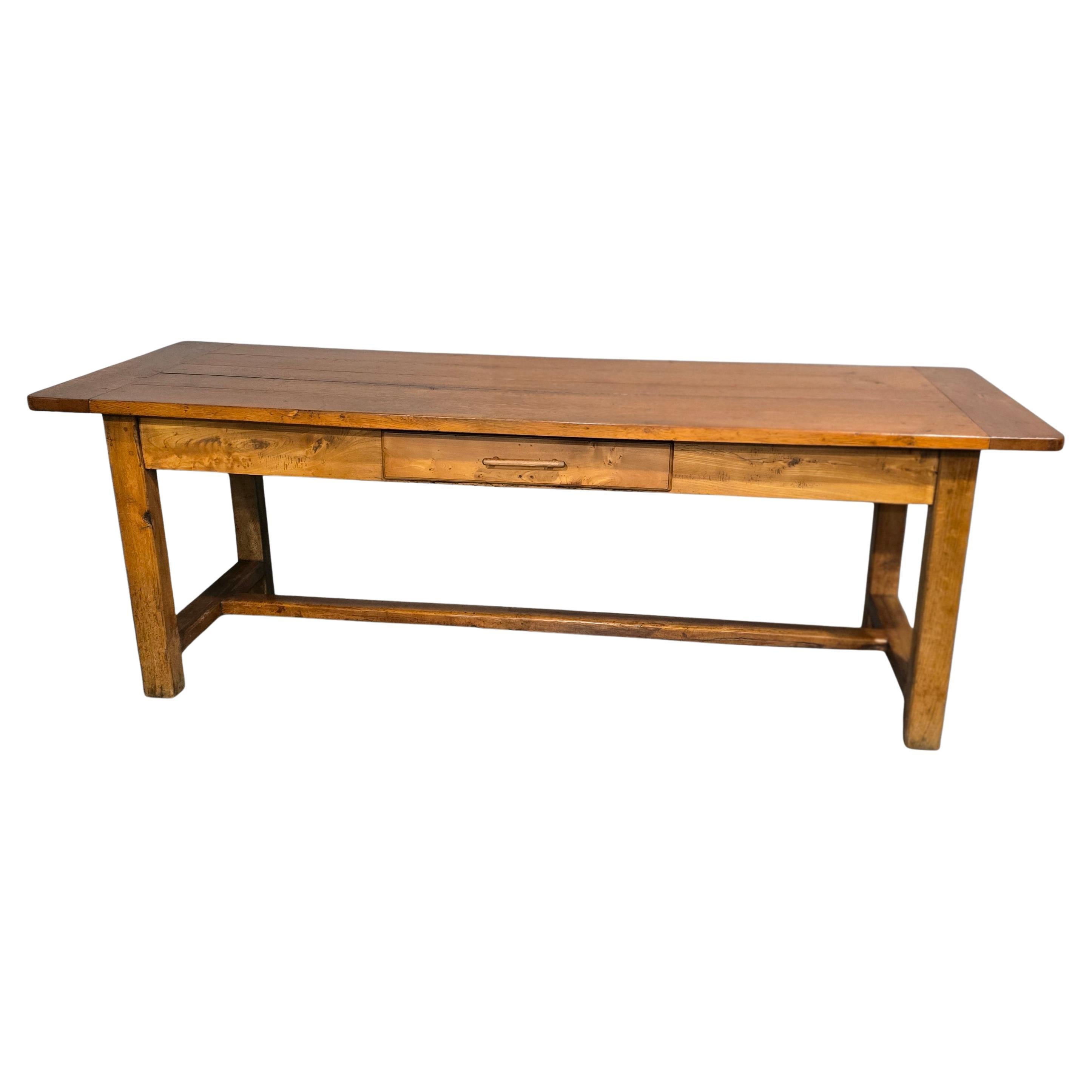 Super table à manger de cuisine de style rustique français à rétrécir en vente