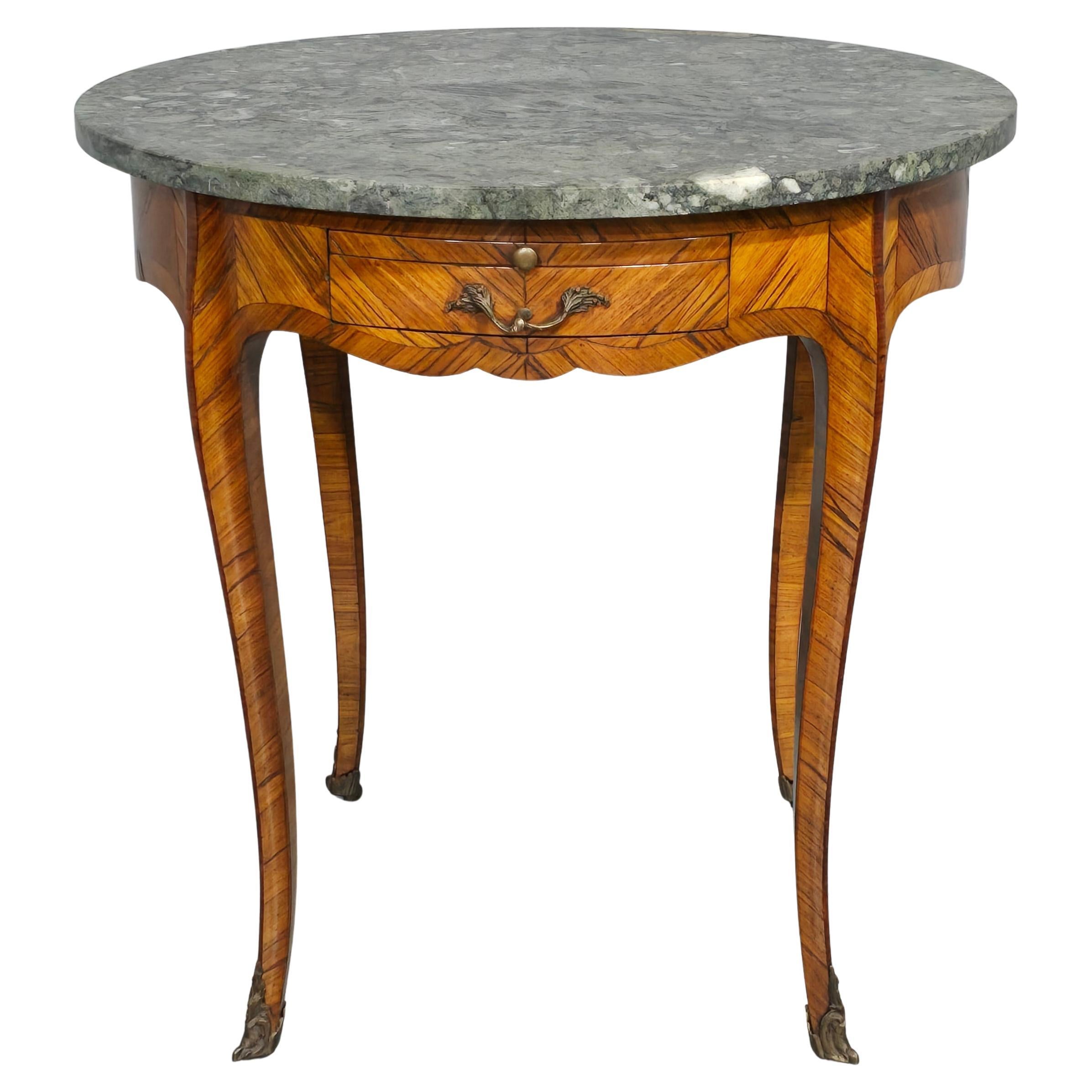 Super French Marble Topped Gueridon