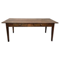 Super French Oak Kitchen Refrectory Dining Table