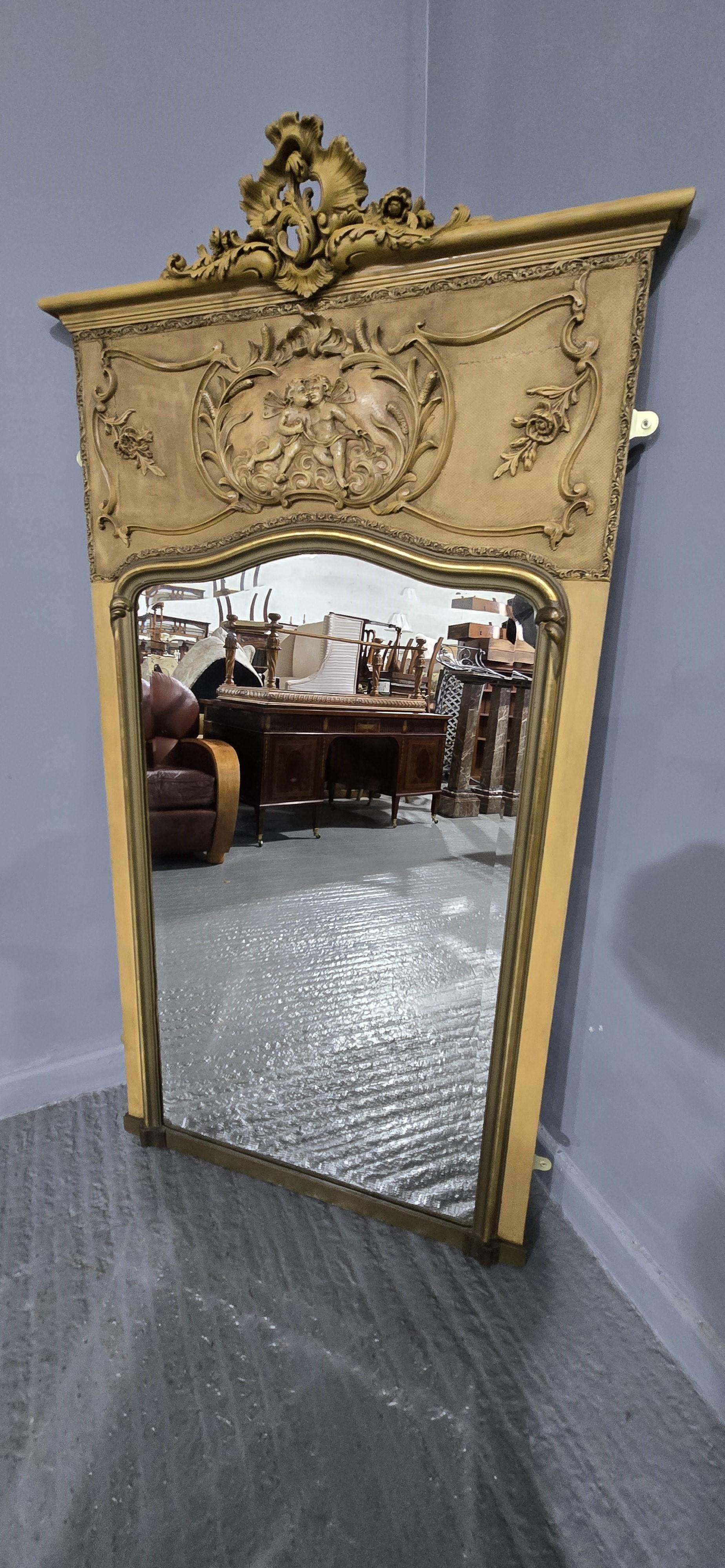 19th Century Super French Parcel Gilded Mirror For Sale