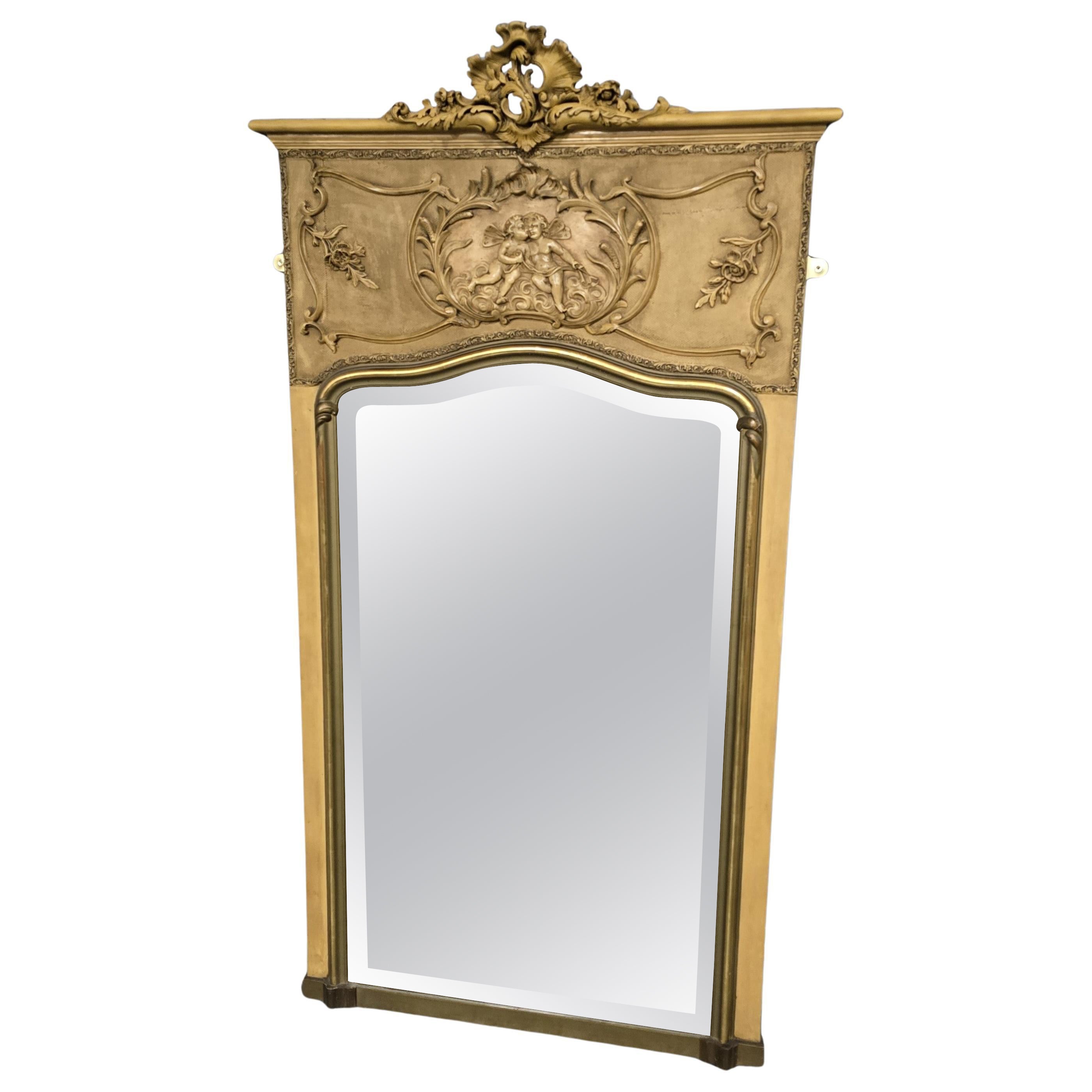 Miroir doré Super French Parcel