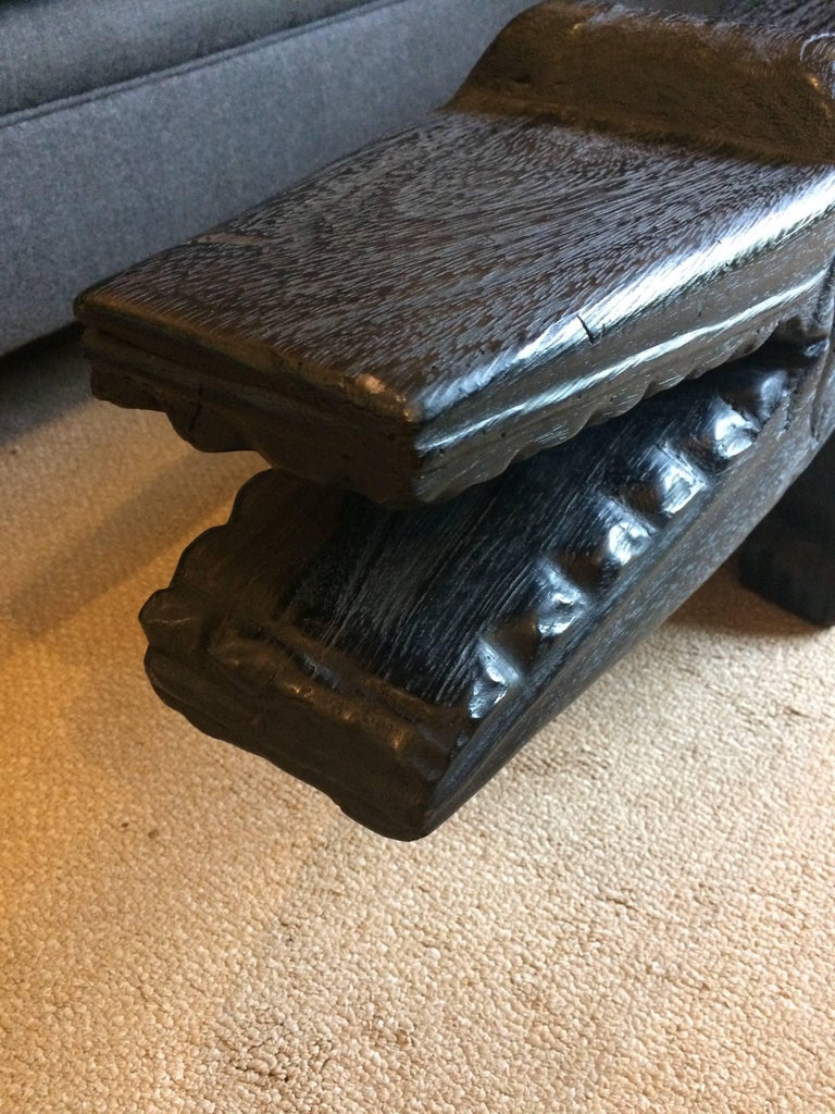 Super Funky Indonesian Carved Wood Alligator Coffee Table or Sculpture at 1stDibs